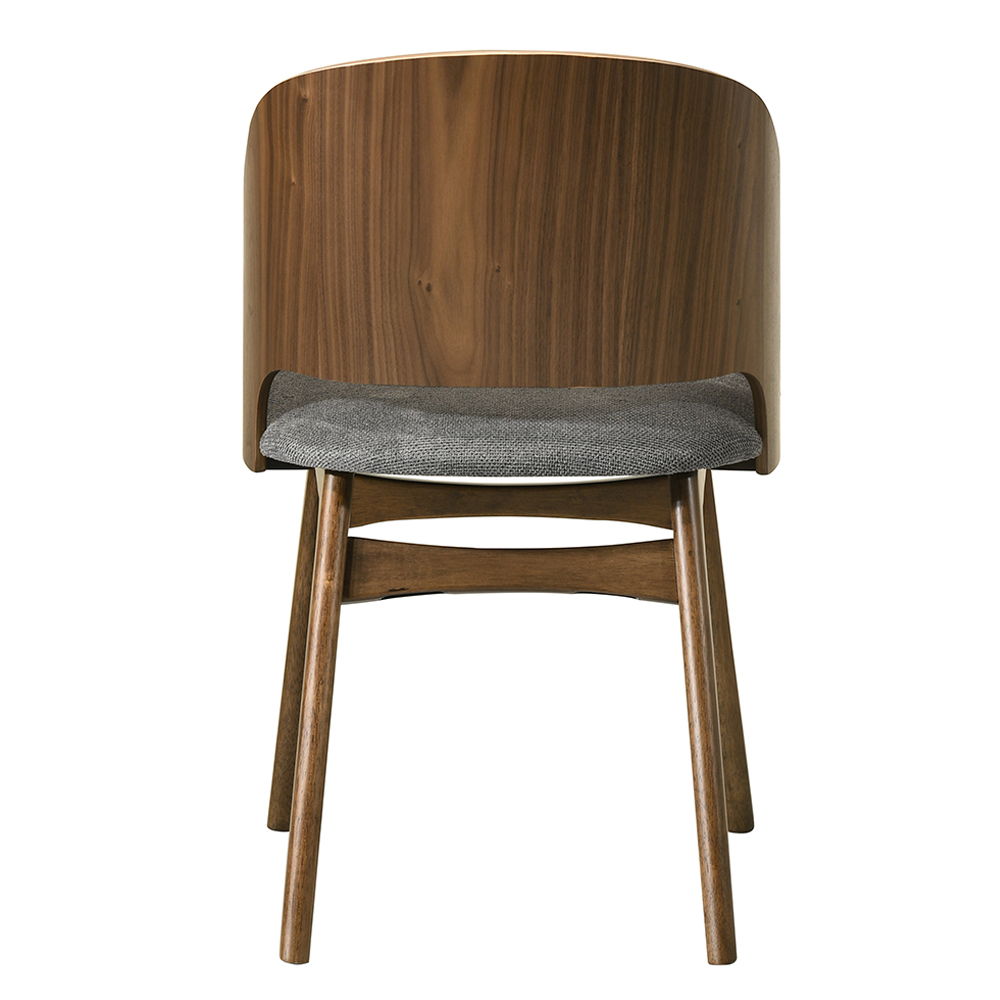 Delmon - Side Chair (Set of 2) - Dark Walnut / Gray, dark brown, view 5
