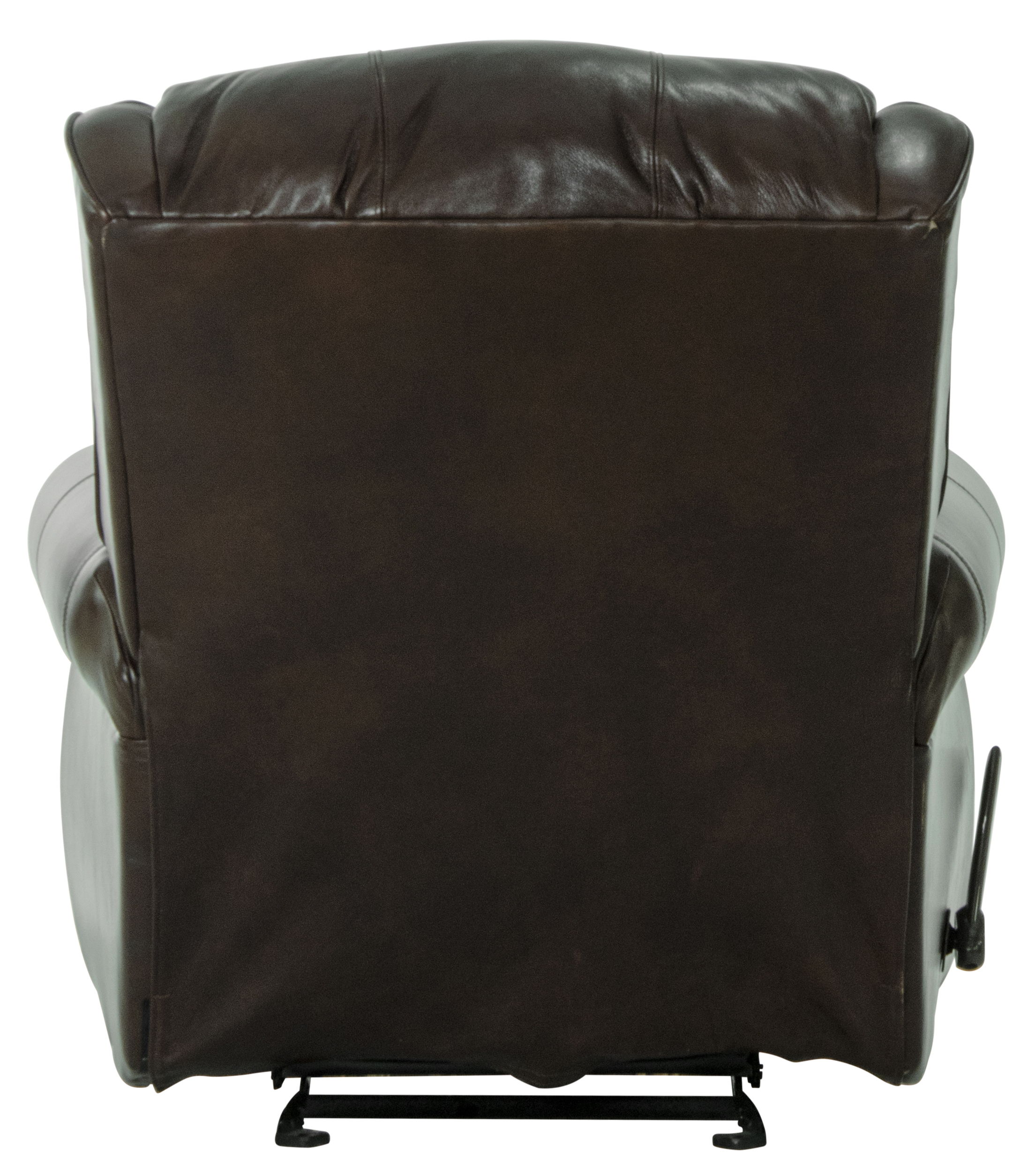Duncan - Leather Deluxe Glider Recliner - Dark Brown