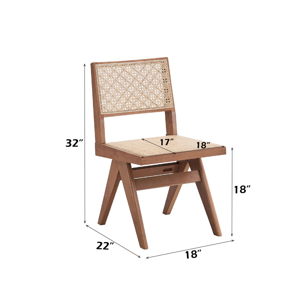 Velentina - Side Chair (Set of 2) - Rattan & Natural, light brown, view 7
