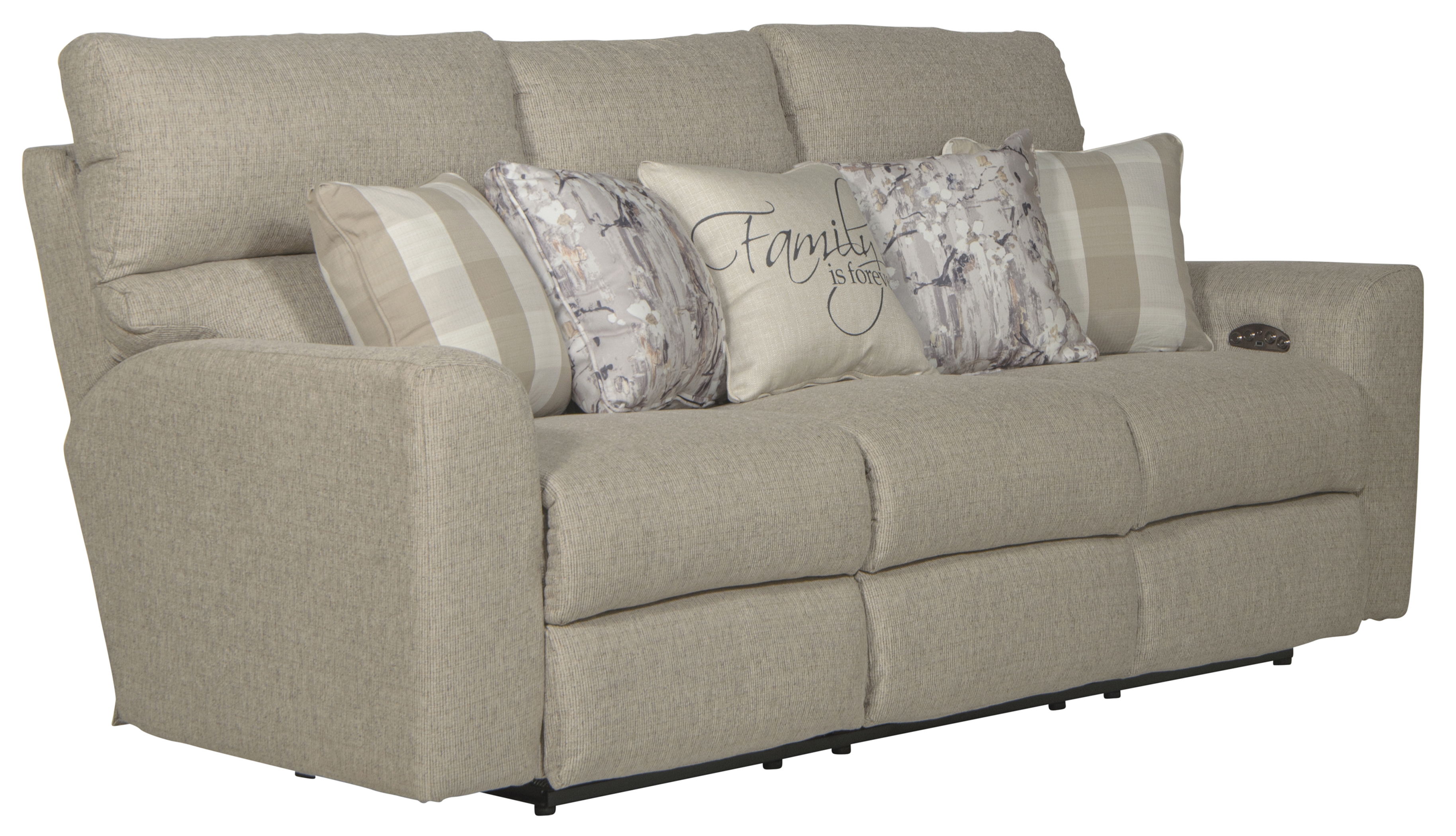 Searsport - Power Reclining Sofa With Power Adjustable Headrest - Buff / Tan