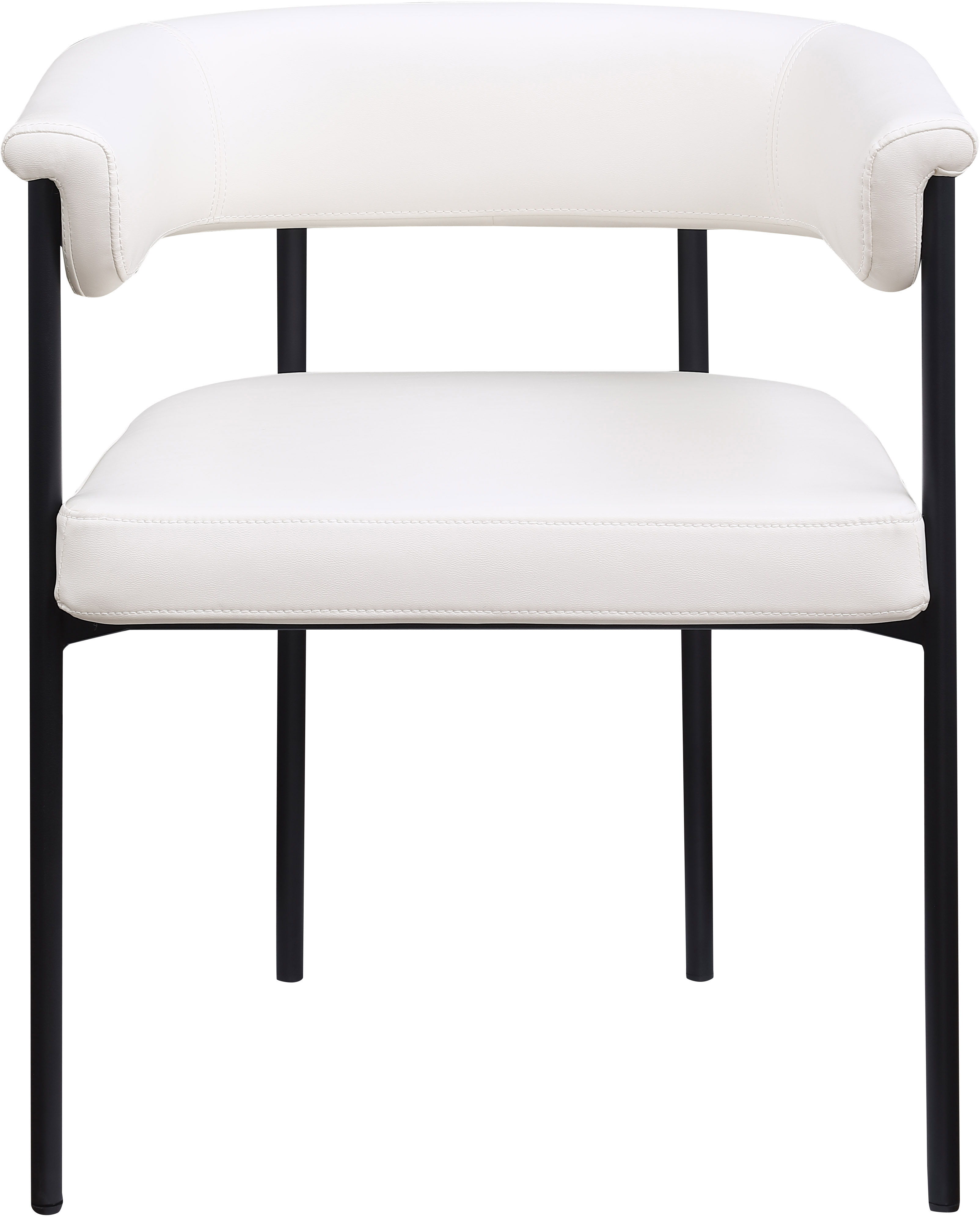 Malin - Faux Leather Dining Chair (Set of 2) - Cream