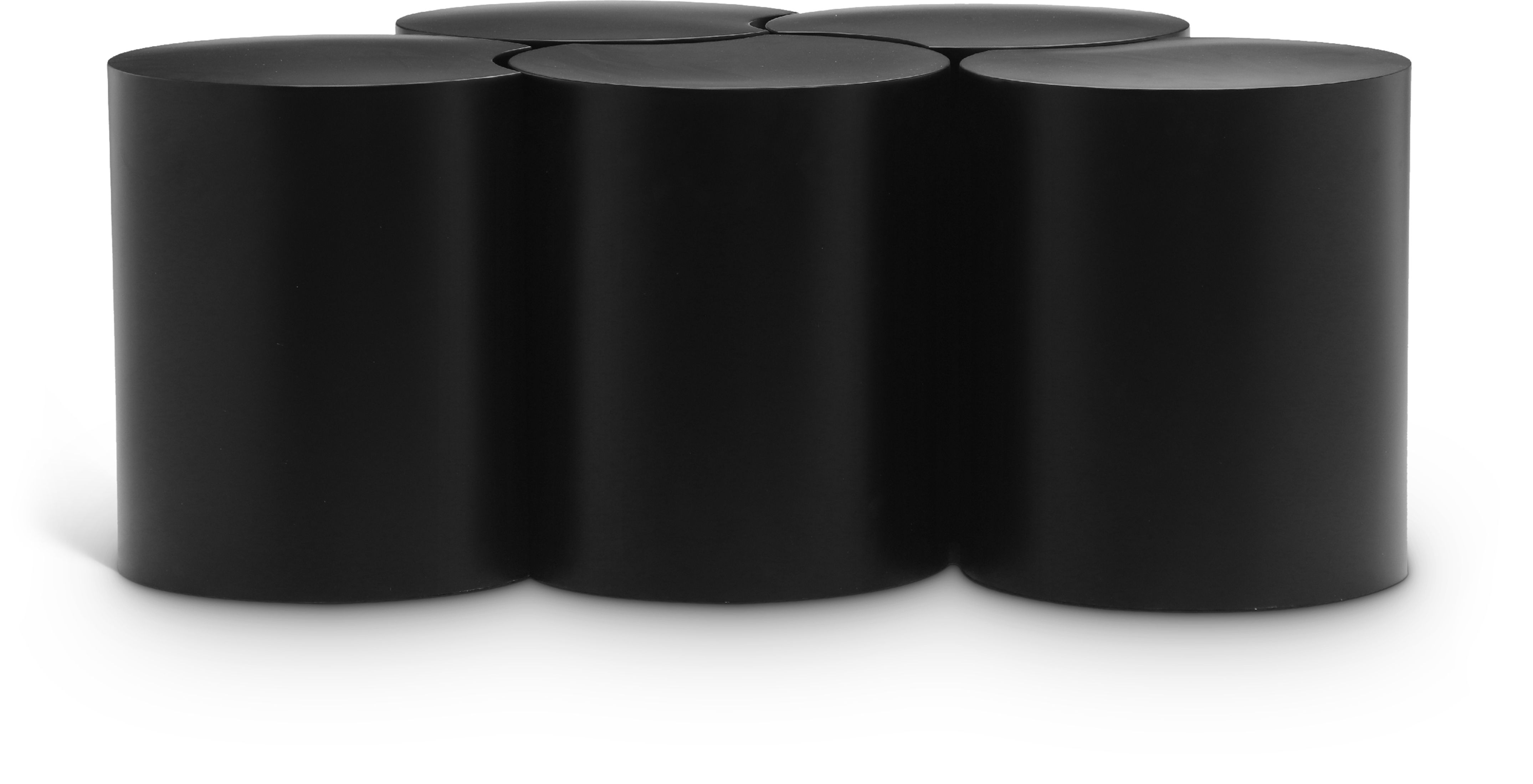 Dimple - 18" 5 Piece Modular Coffee Table - Black