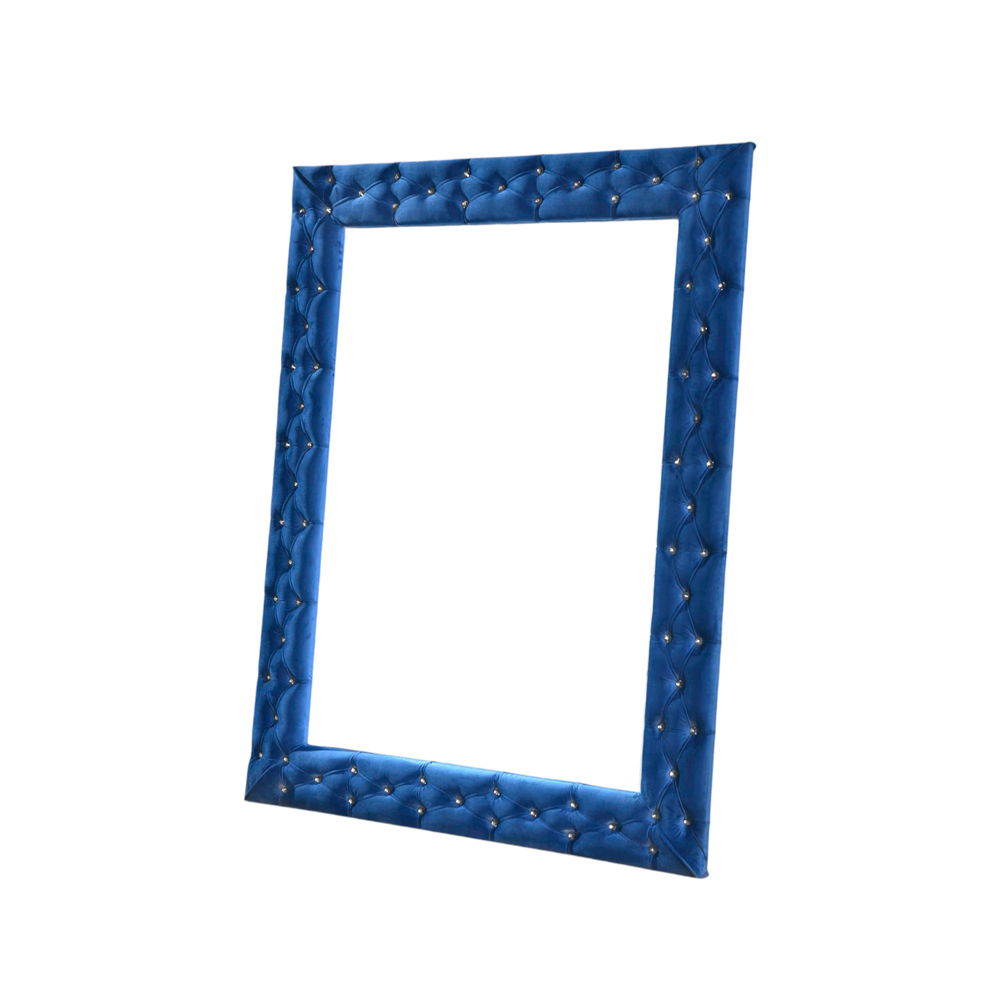 Dante - Accent Floor Mirror - Blue Velvet, blue, view 3