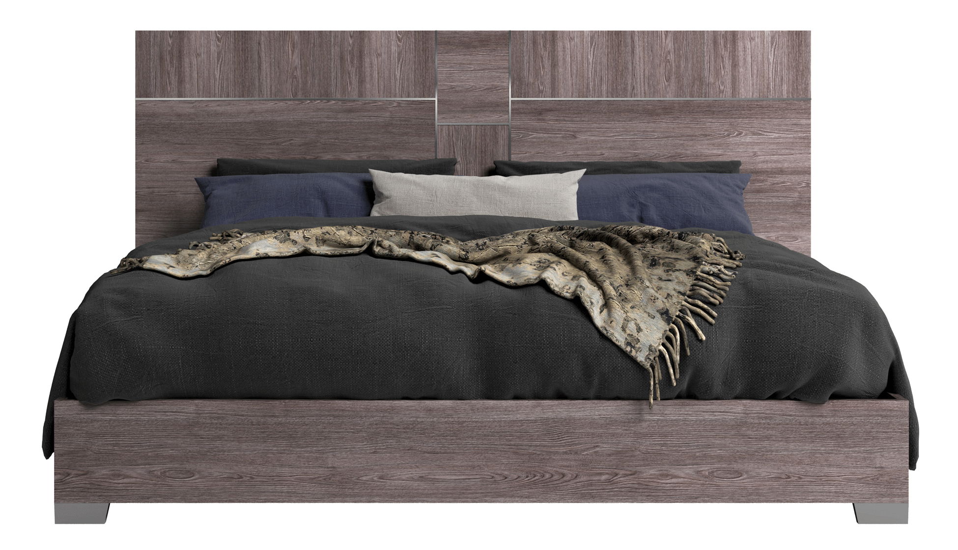 Viola - King Size Bed - Purple Elm