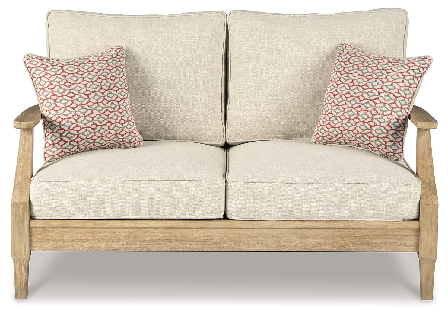 Ashley Furniture Clare View - Loveseat w/Cushion - Beige - Image 5