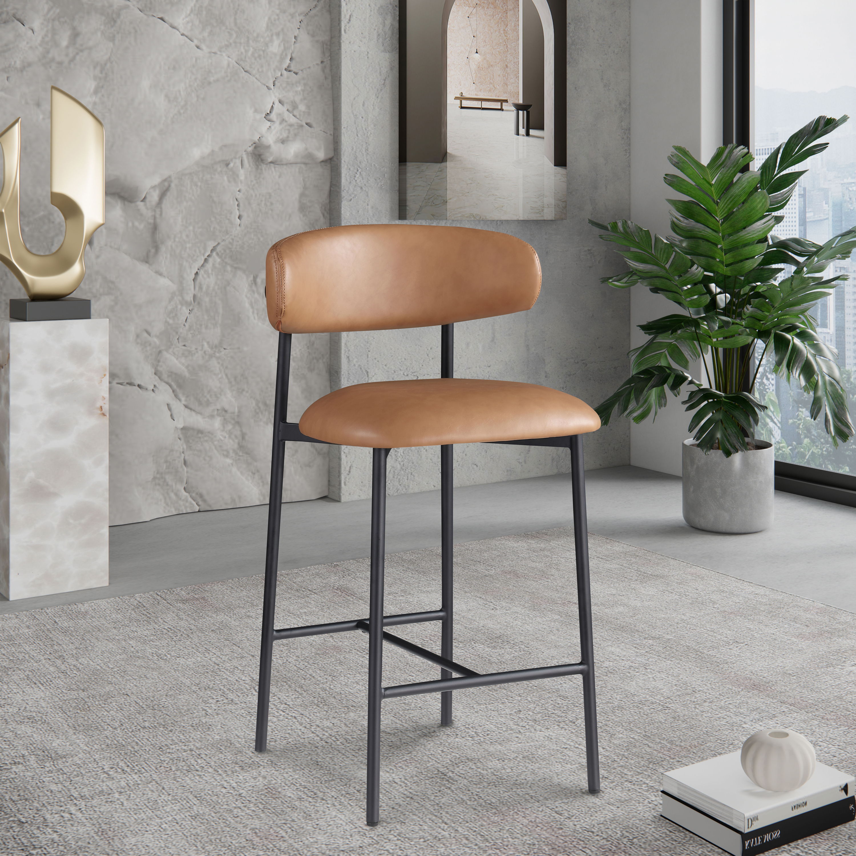 Lupita - Counter Stool (Set of 2) - Cognac
