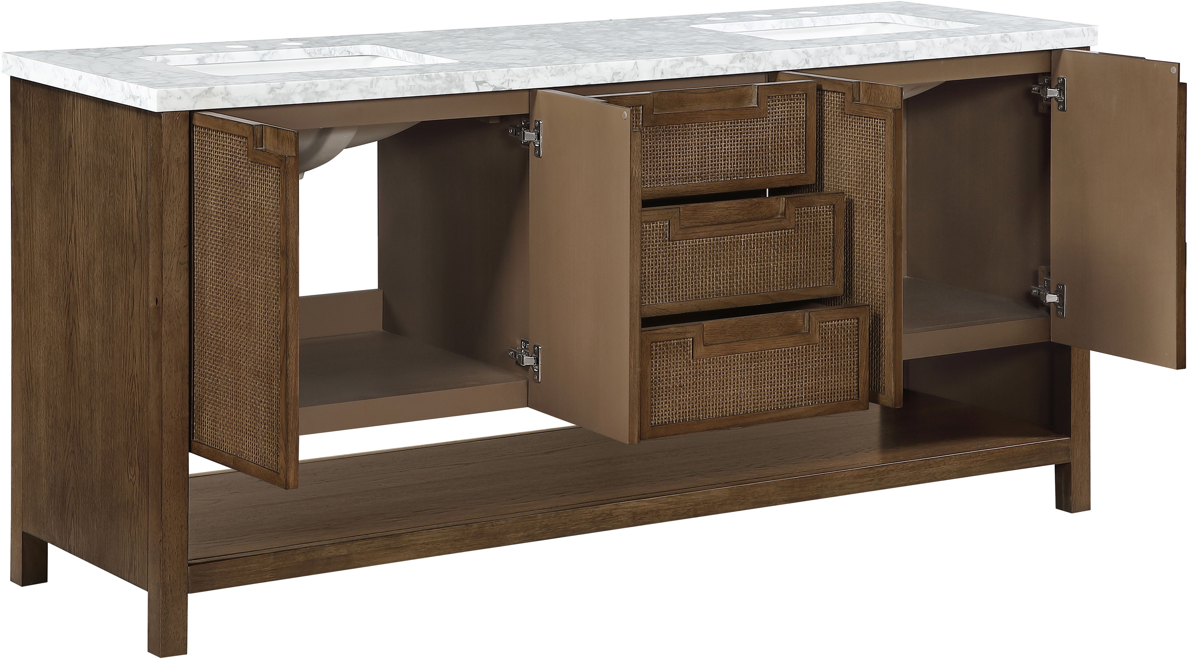 Soren - 72'' Bathroom Vanity - Brown / Gray