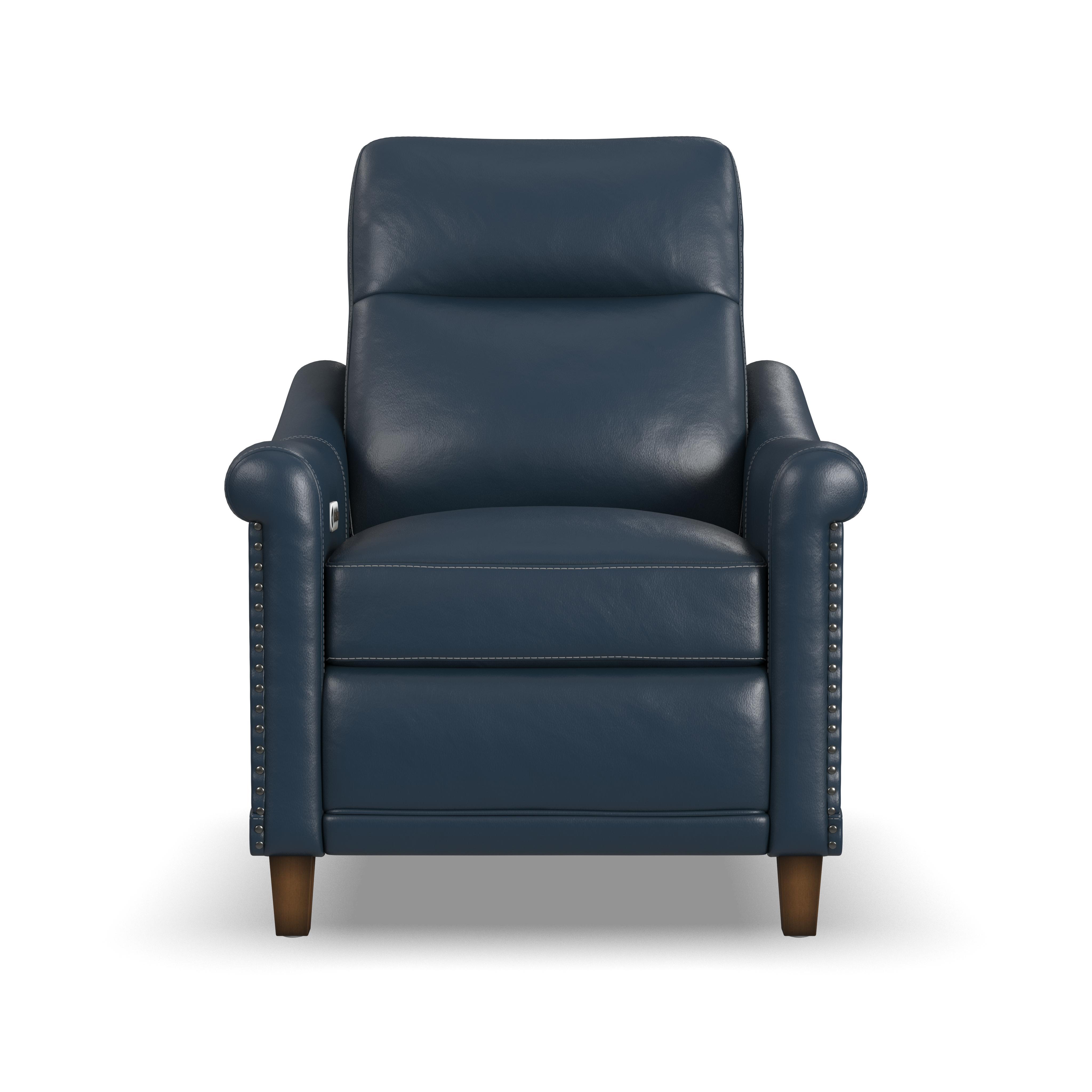 Elizabeth - Power Recliner With Power Headrest - Sea, blue, view 2