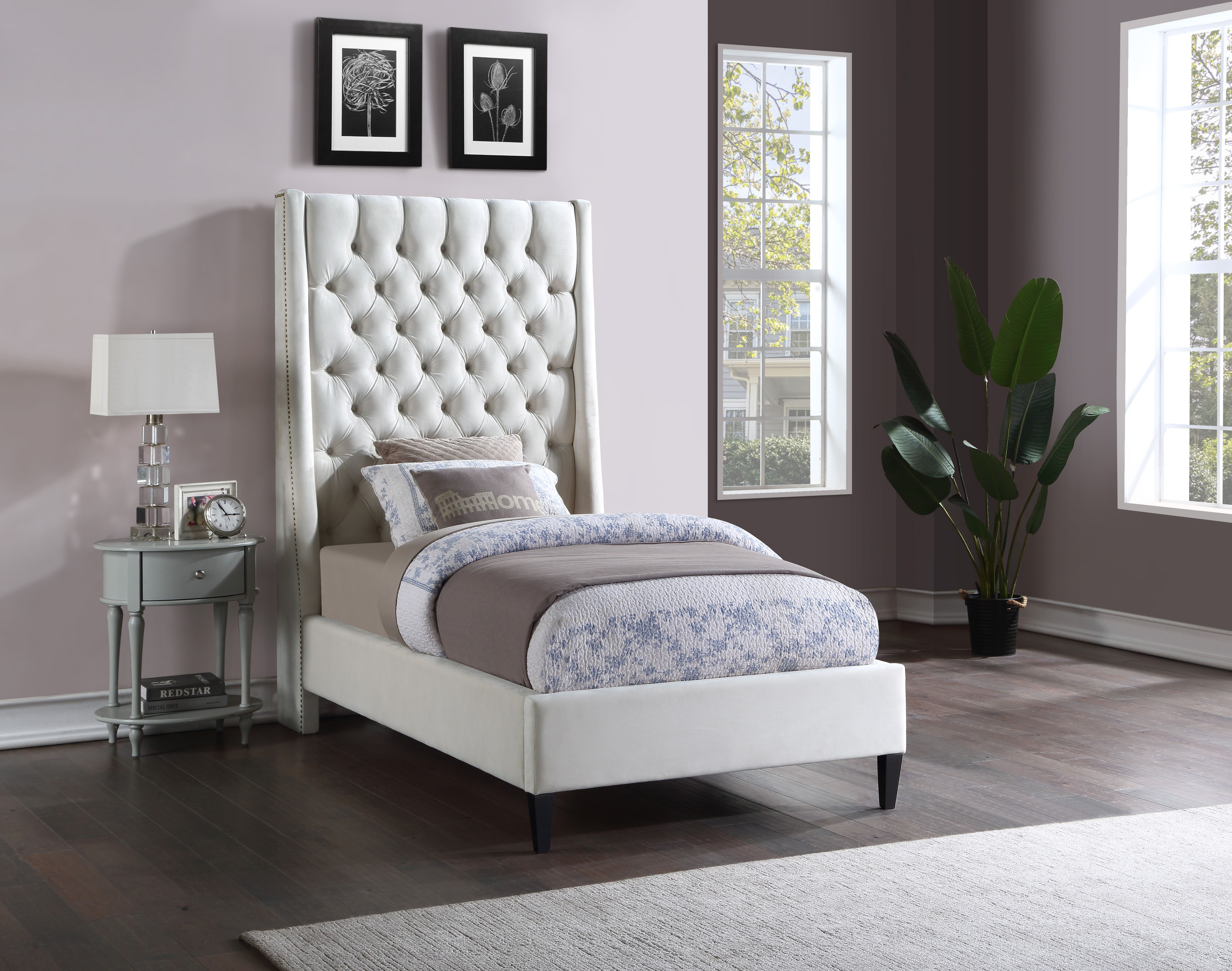 Fritz - Twin Bed - Cream