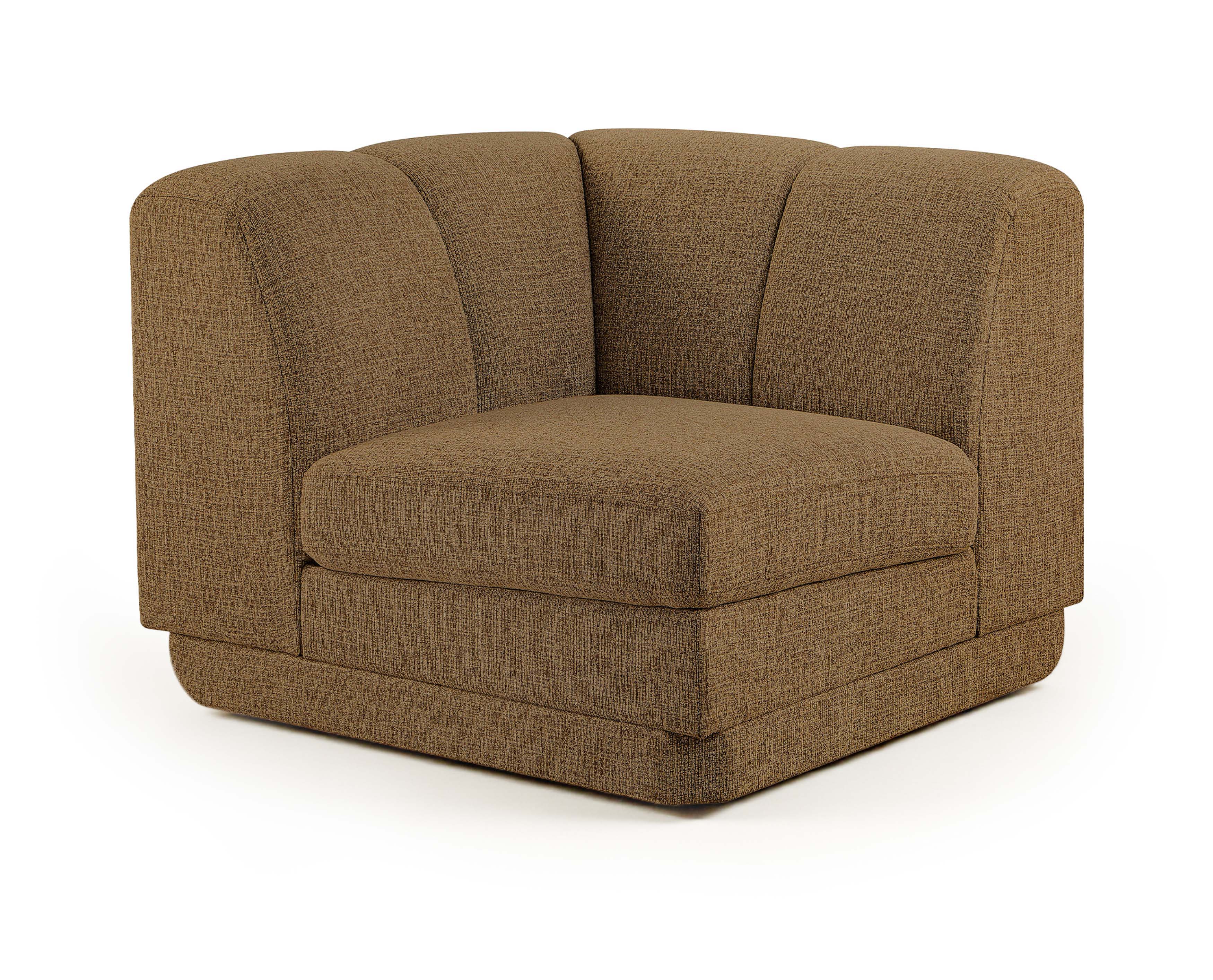 Fabric Upholstered Corner Chair