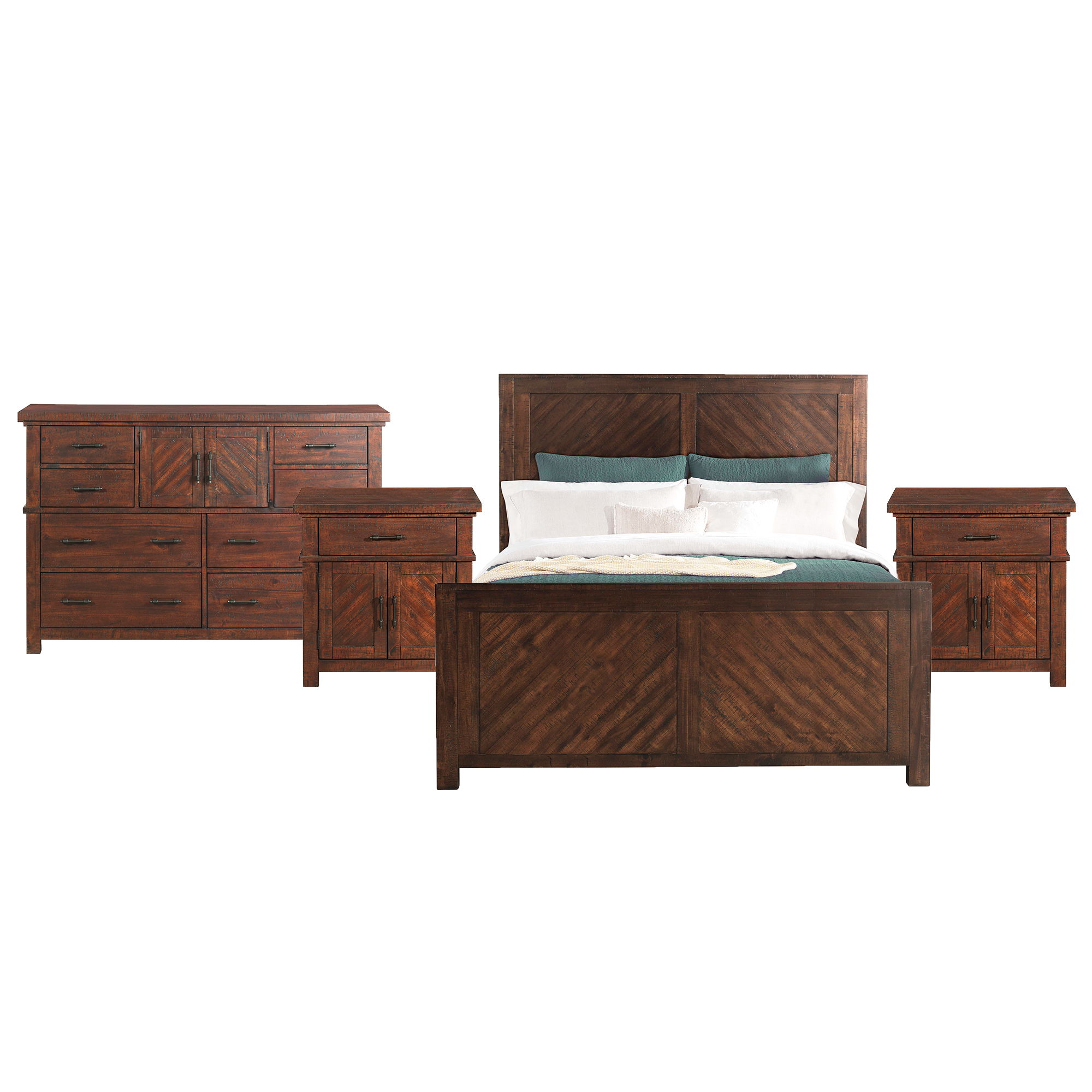 King · 4 Pc · Bedroom Set
