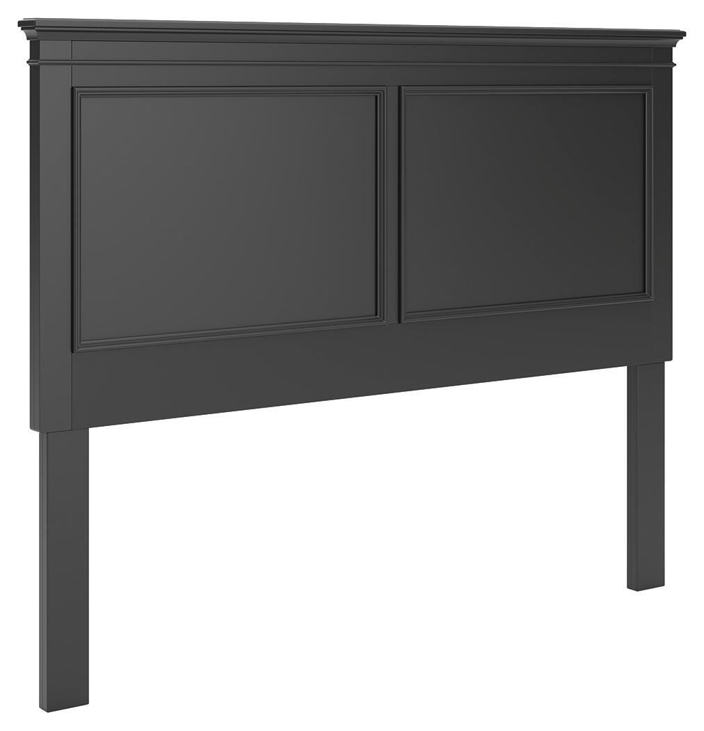 Lanolee – Queen Panel Headboard – Black
