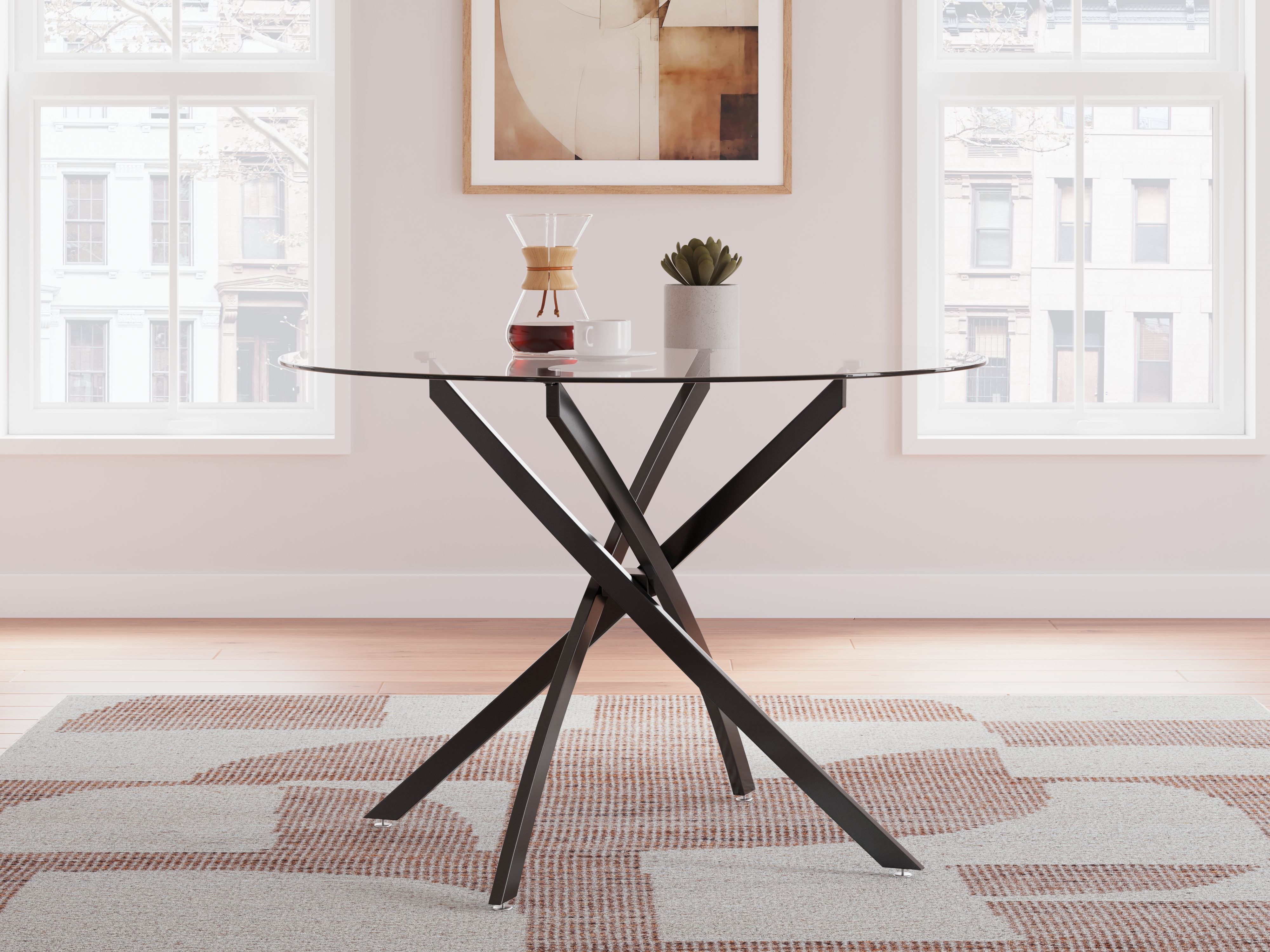 Ashley Furniture Pharwynn - Round Dining Room Table - Black - Image 2