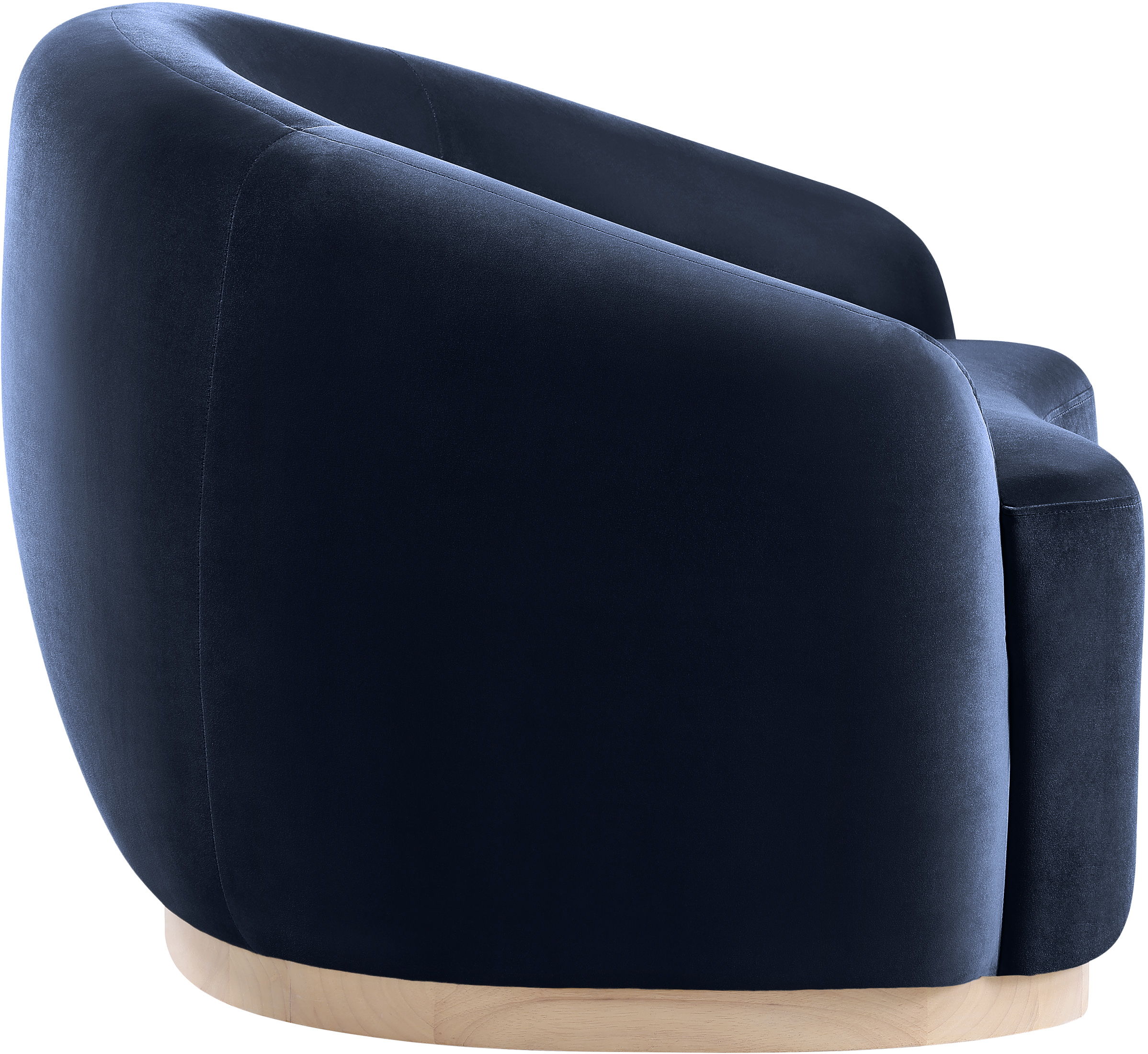Gustavo - Velvet Upholstered Chair - Navy