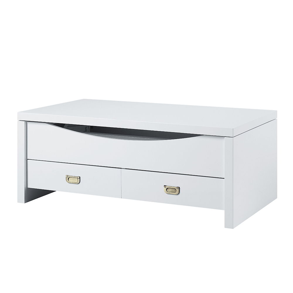 Ramiel - Coffee Table With Lift Top - High Gloss White, white, view 2