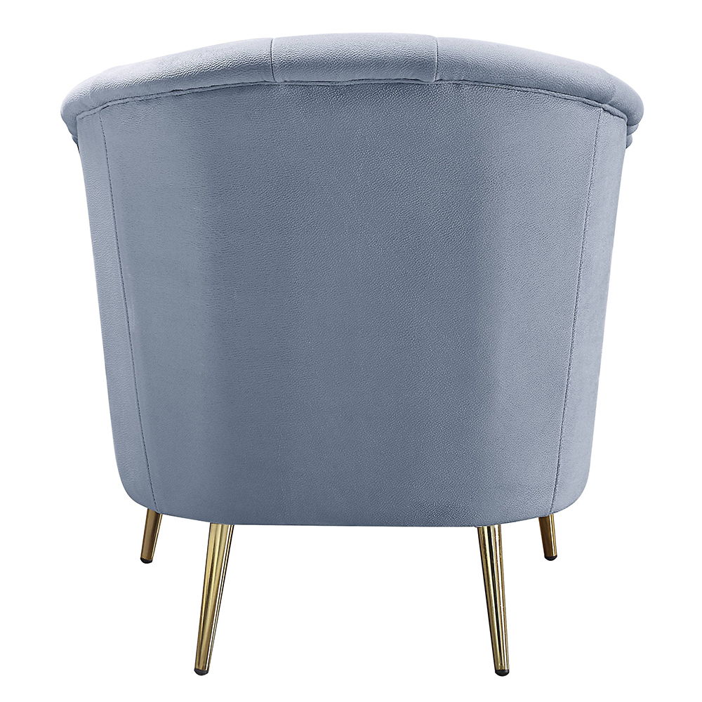 Bayram - Chair - Light Gray Velvet, light gray, view 3