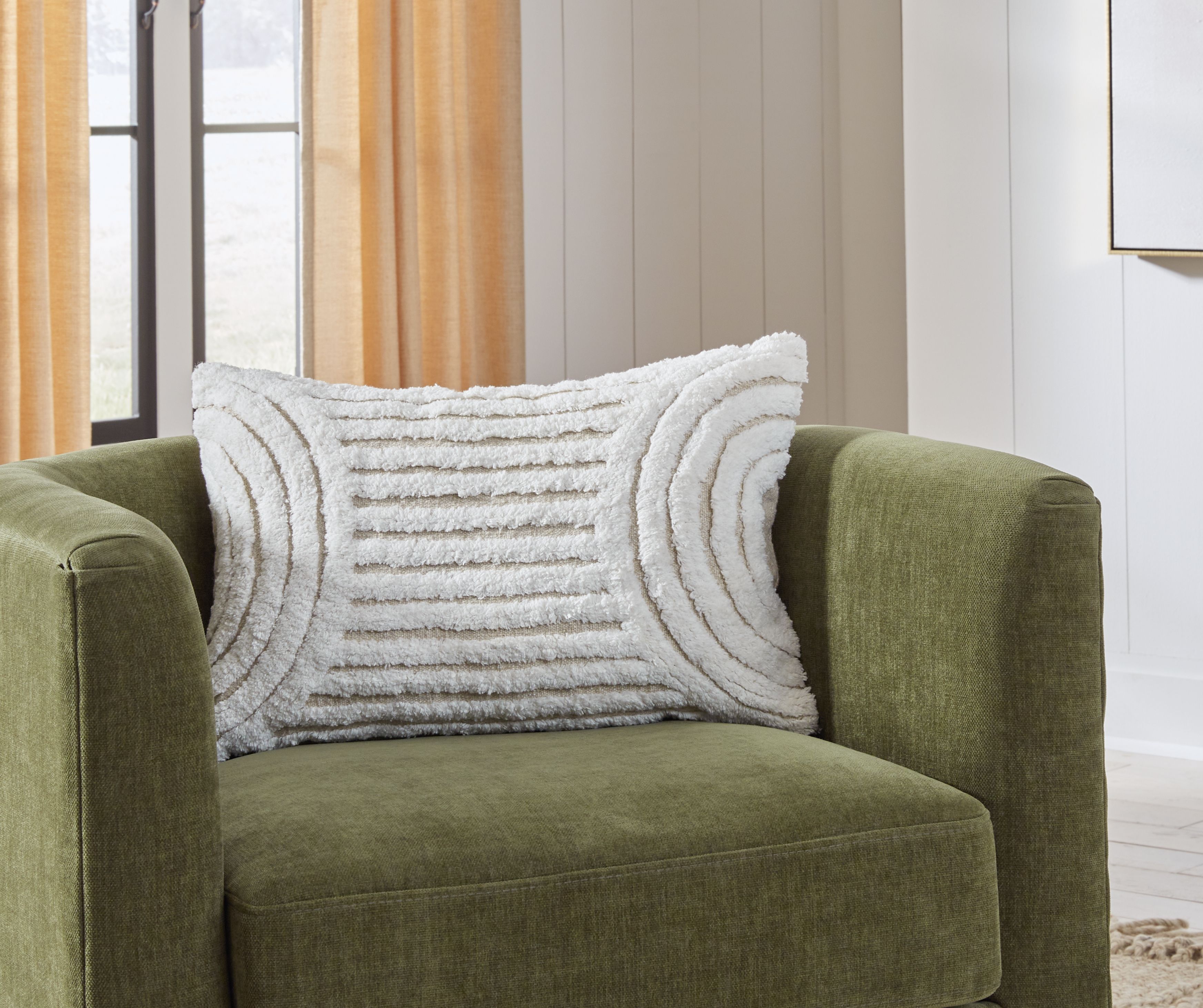 Farissen - Pillow (Set of 4) - White / Tan