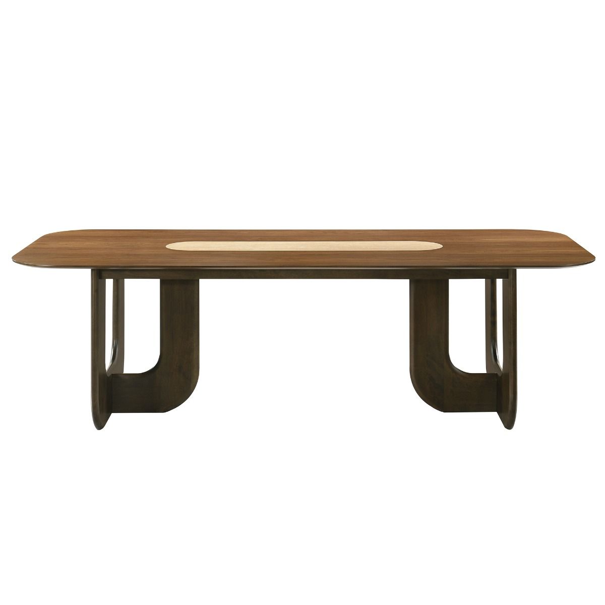 Kyree - Dining Table - Walnut, dark brown, view 2