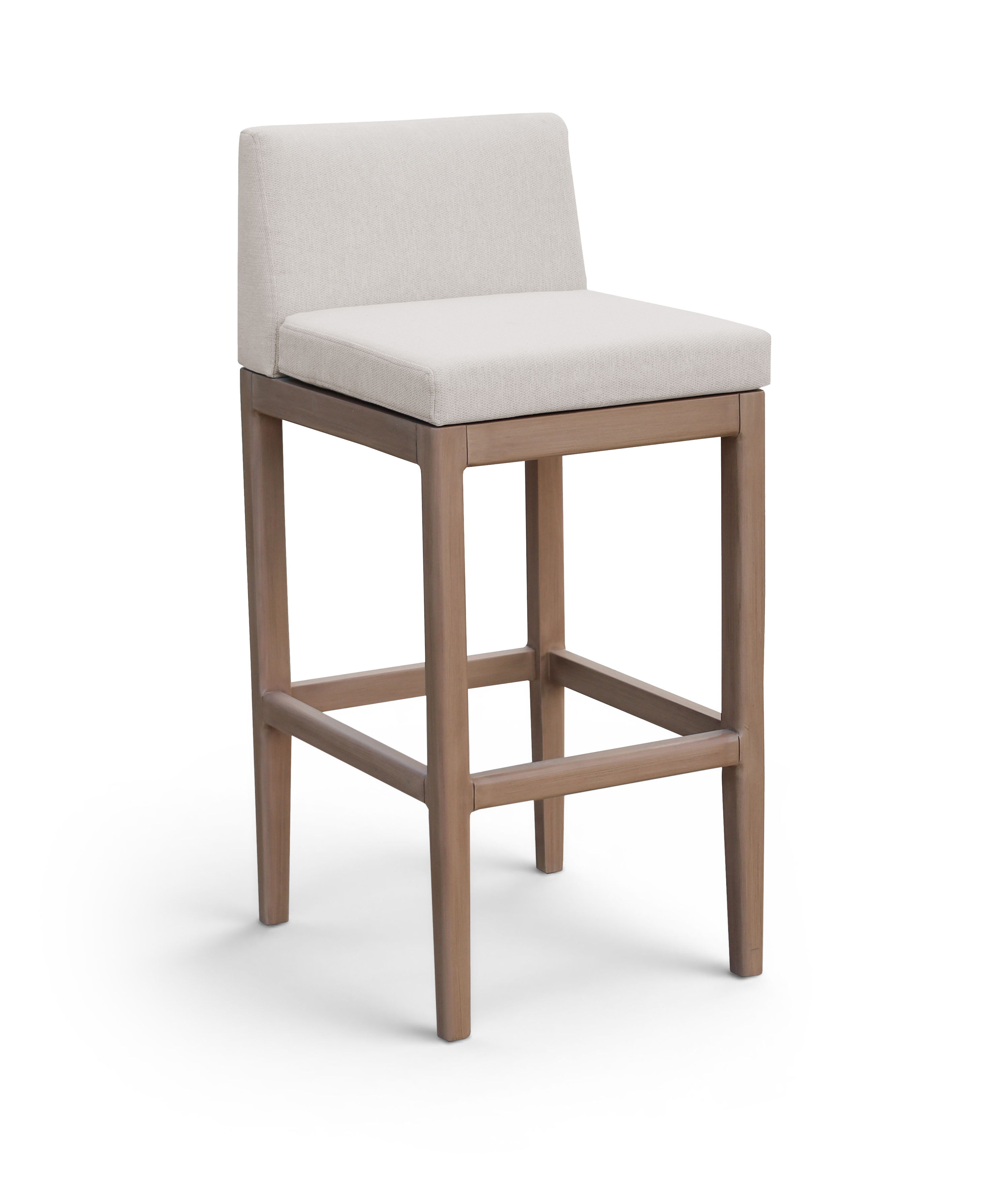 Solace - Olefin Performance Fabric Outdoor Patio Bar Stool - Cream