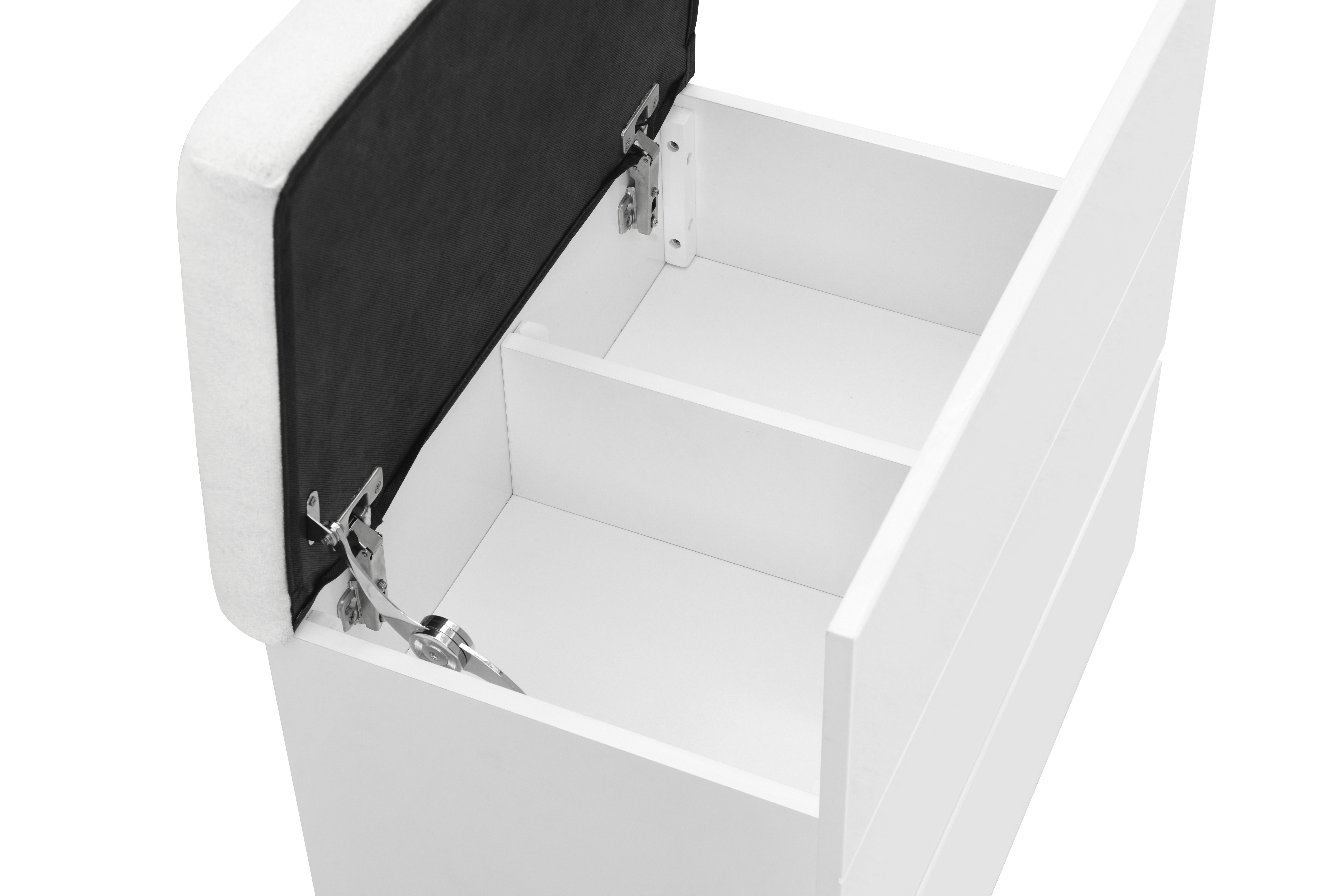 Ella - Storage Stool - White