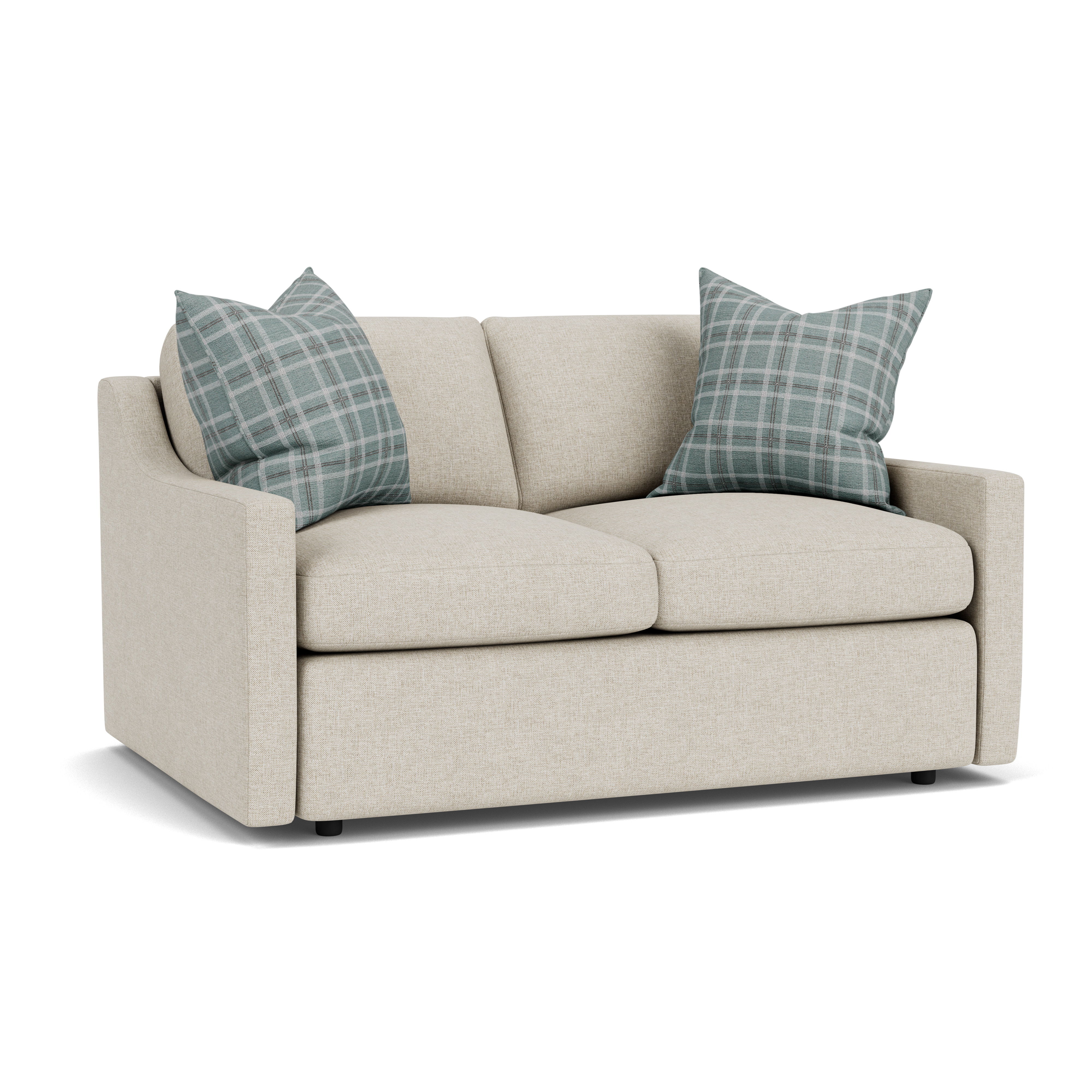 Sky - Fabric Upholstered Loveseat, light gray