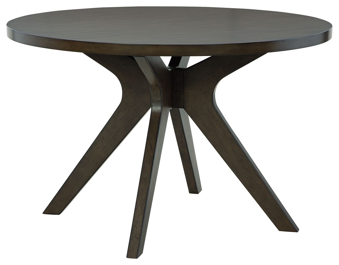 Wittland Dark Brown Round Dining Room Table New Lots Furniture