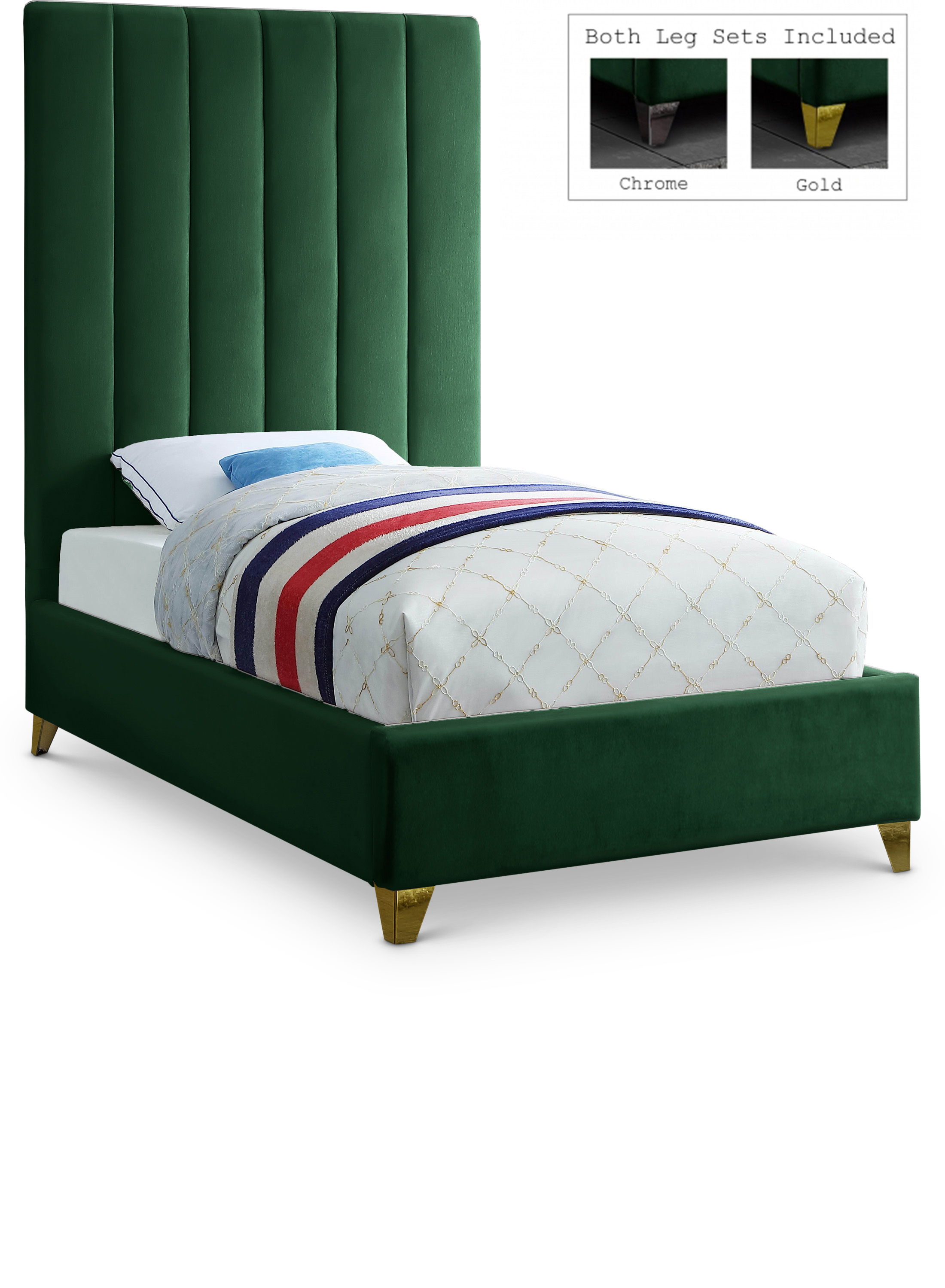 Via - Twin Bed - Green