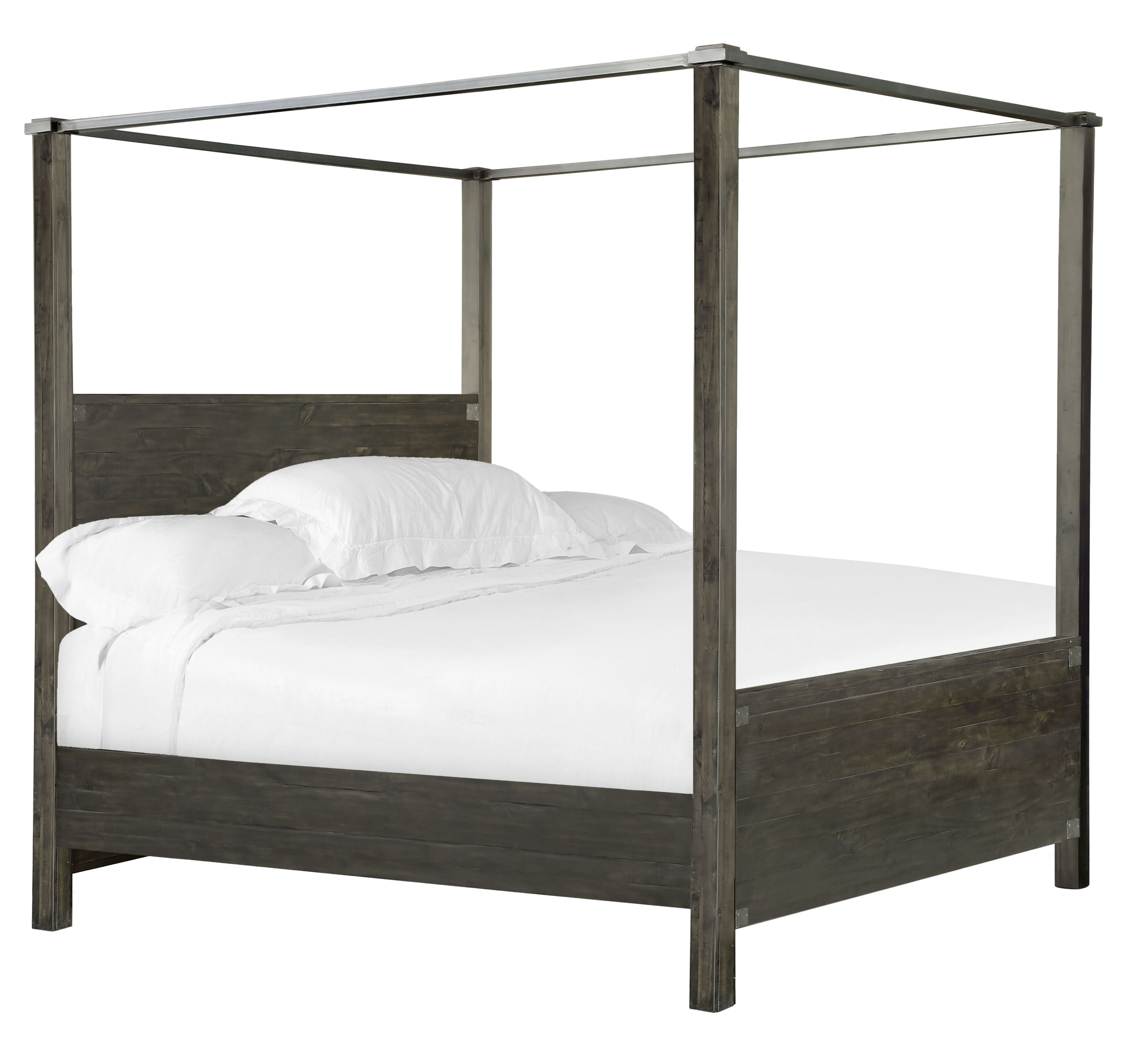 Abington - Poster Bed California King - Weathered Charcoal Image