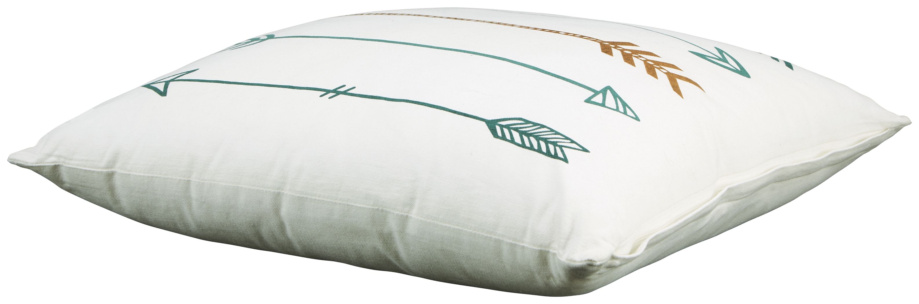 Gyldan - Pillow (Set of 4) - White / Teal / Gold
