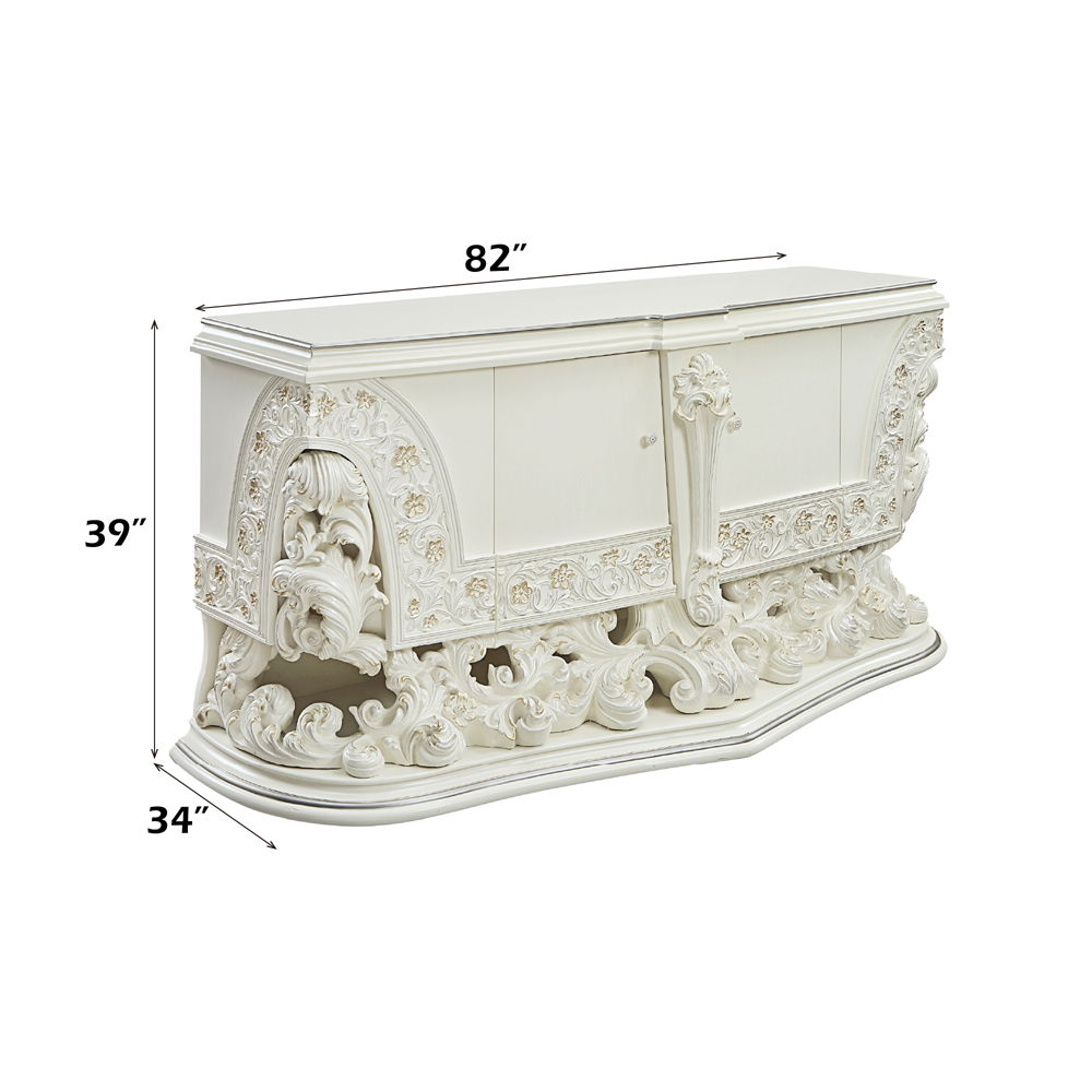 Adara - Dresser - Antique White, beige, view 7