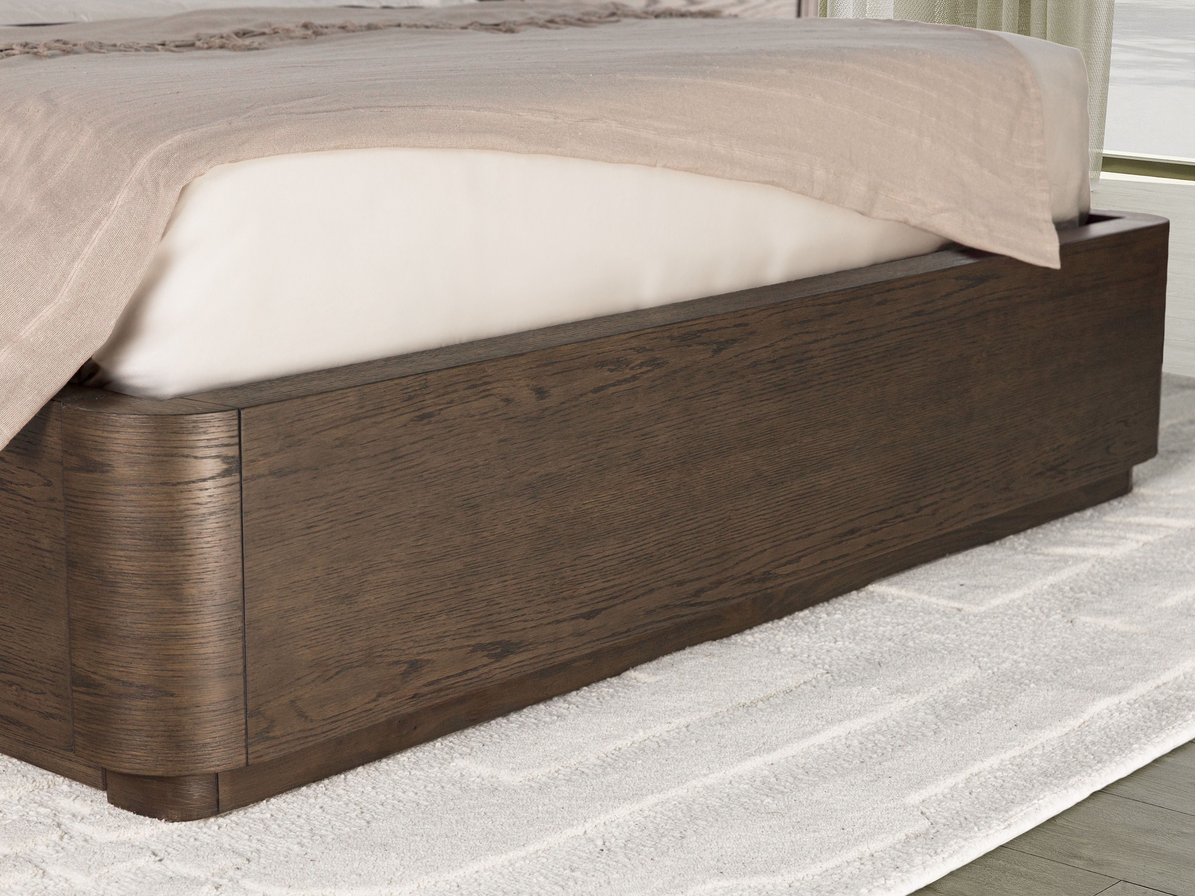 Athens - Queen Panel Bed - Dark Brown, dark brown, view 6