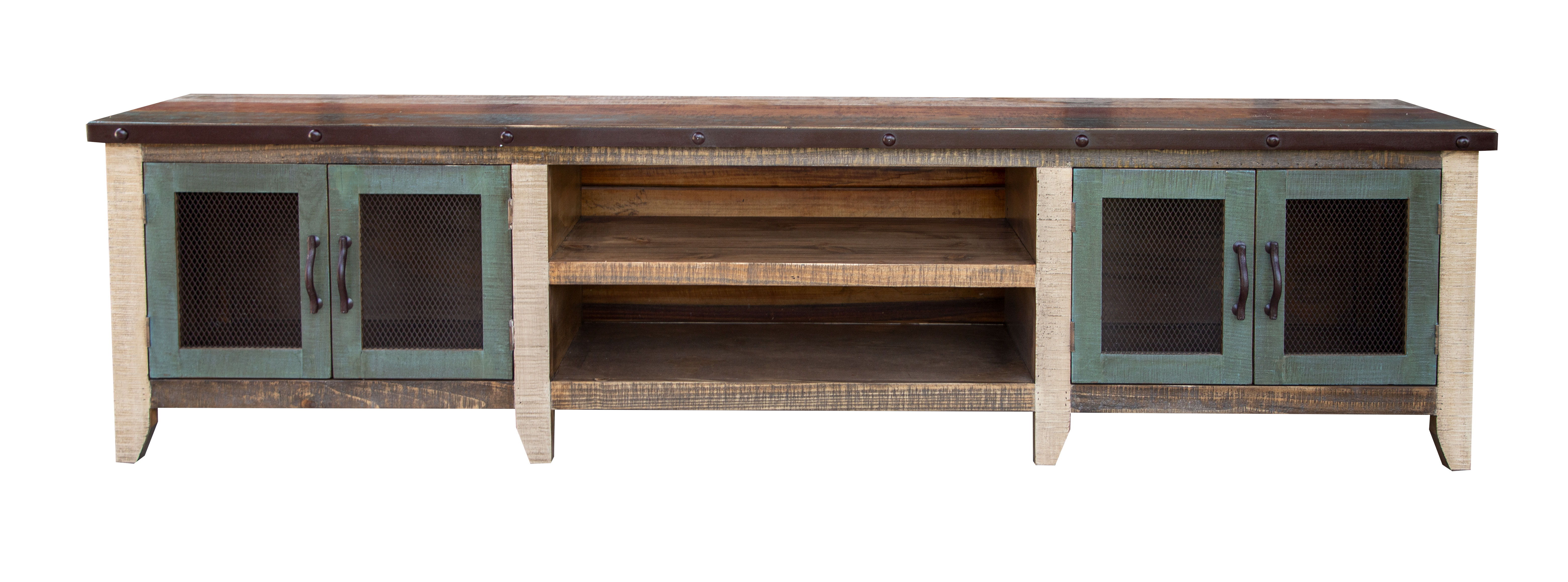 International Furniture Direct Antique - TV Stand - Multicolor