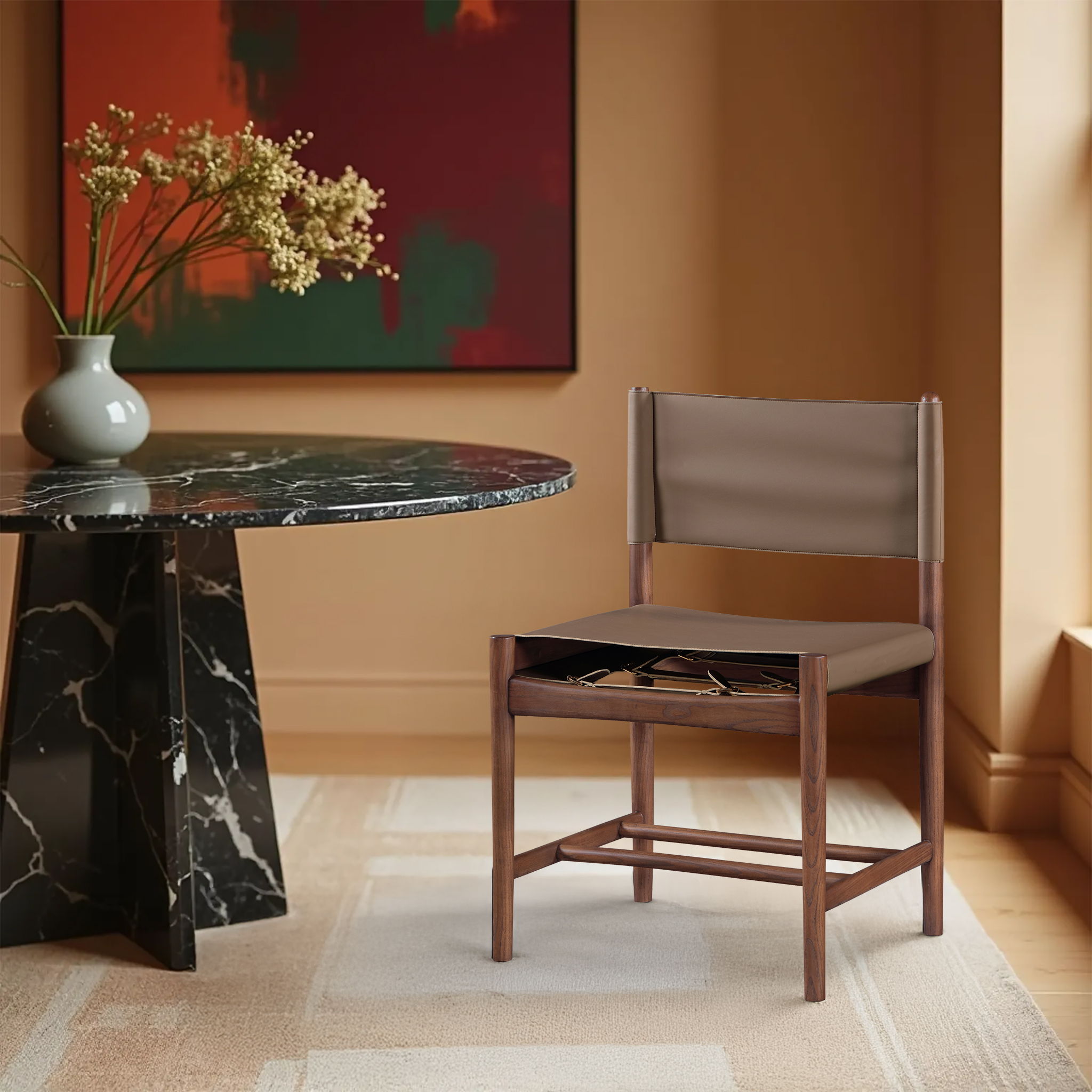 Rawlins - Vegan Leather Upholstered Dining Chair (Set of 2) - Brown