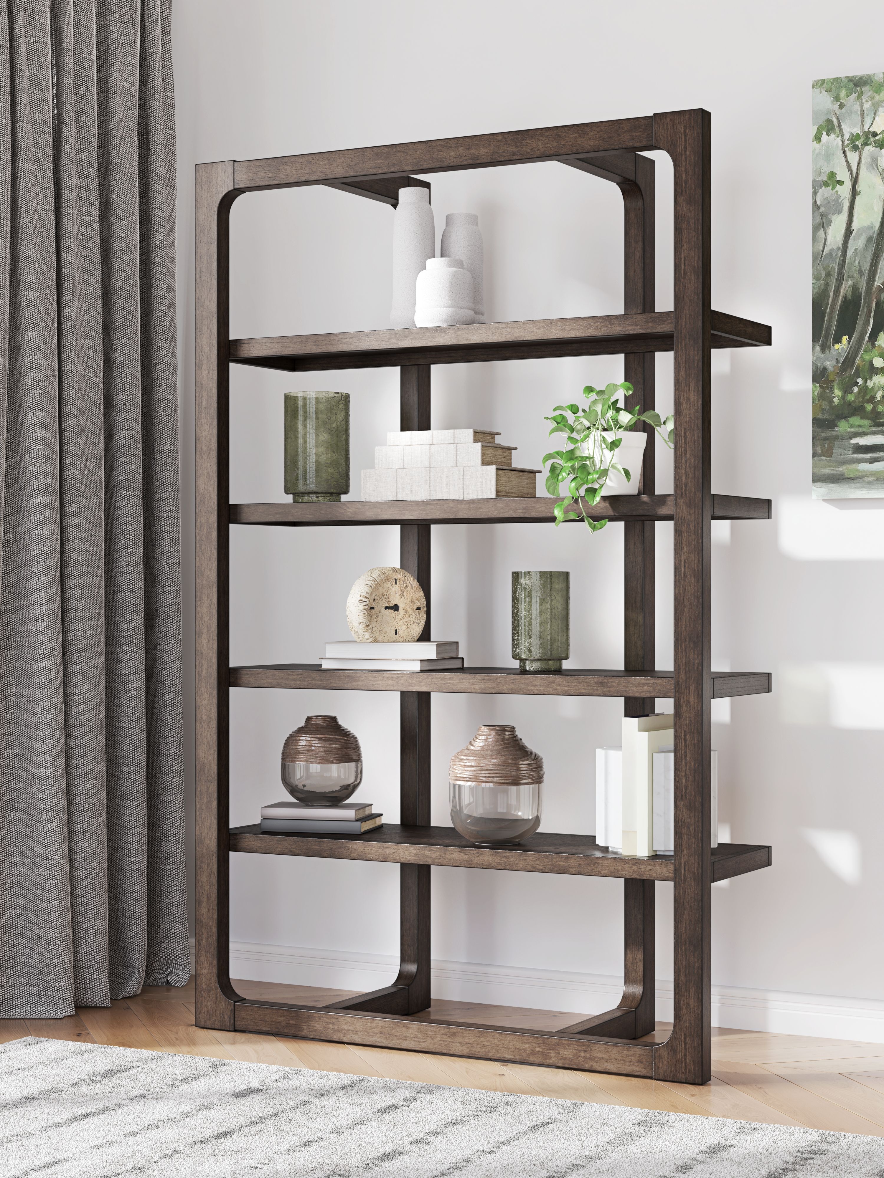 Ashley Furniture Breckington - Bookcase - Dark Brown - Image 2