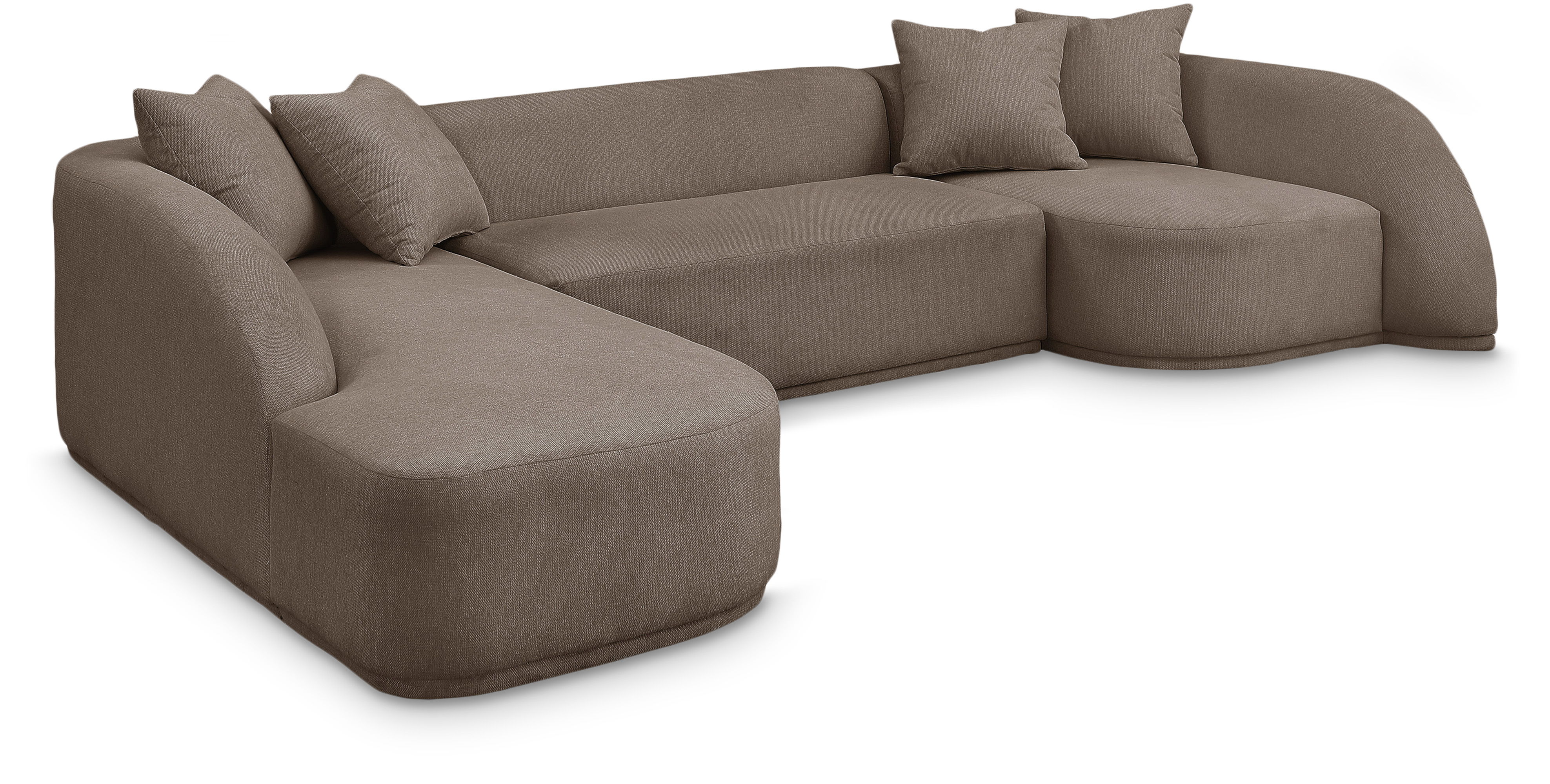 Rita - 3 Piece Sectional - Brown
