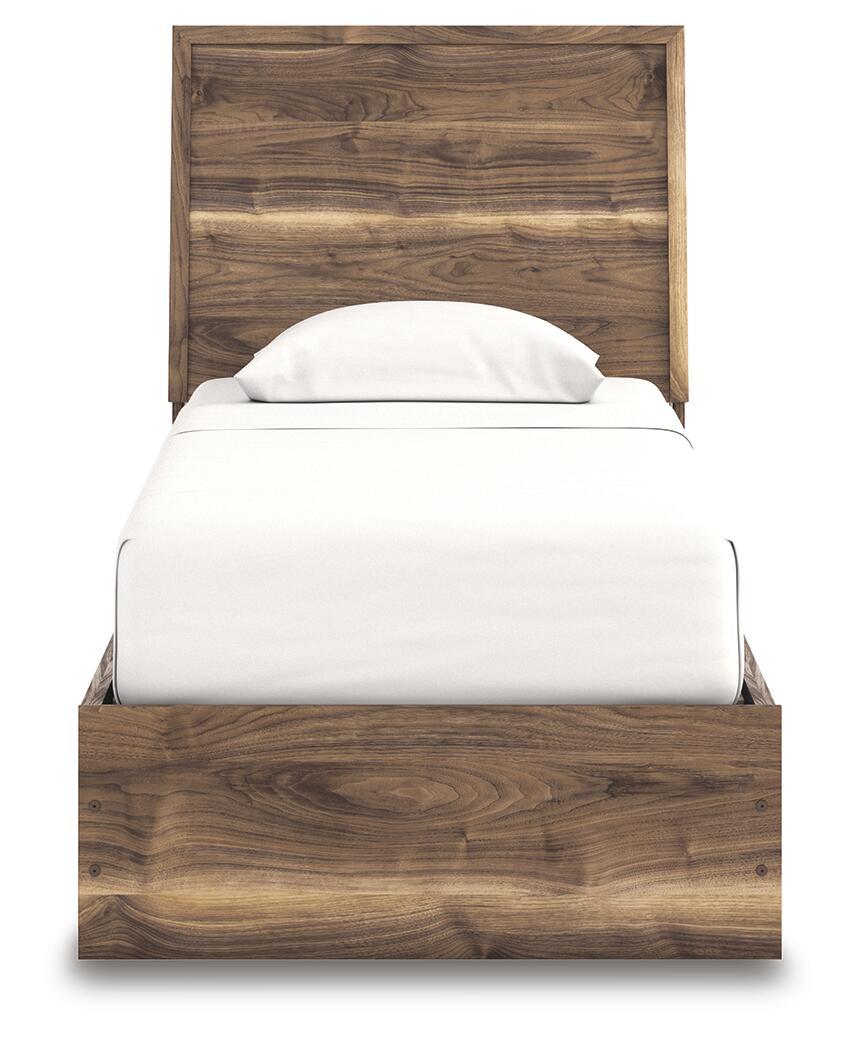 Ashley Furniture Chirason - Twin Panel Bed With Storage - Brown - Image 3