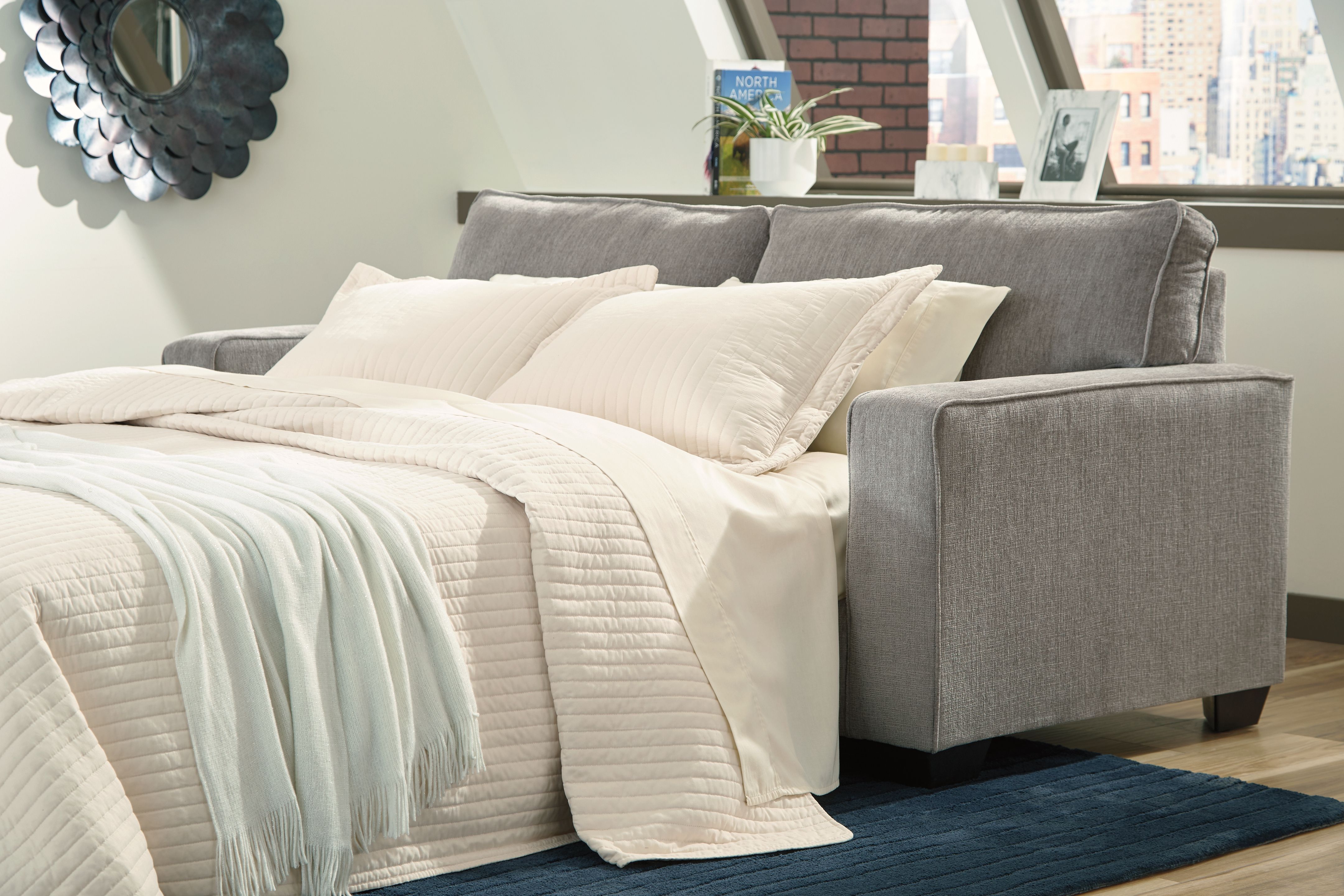 Altari - Queen Sofa Sleeper - Alloy