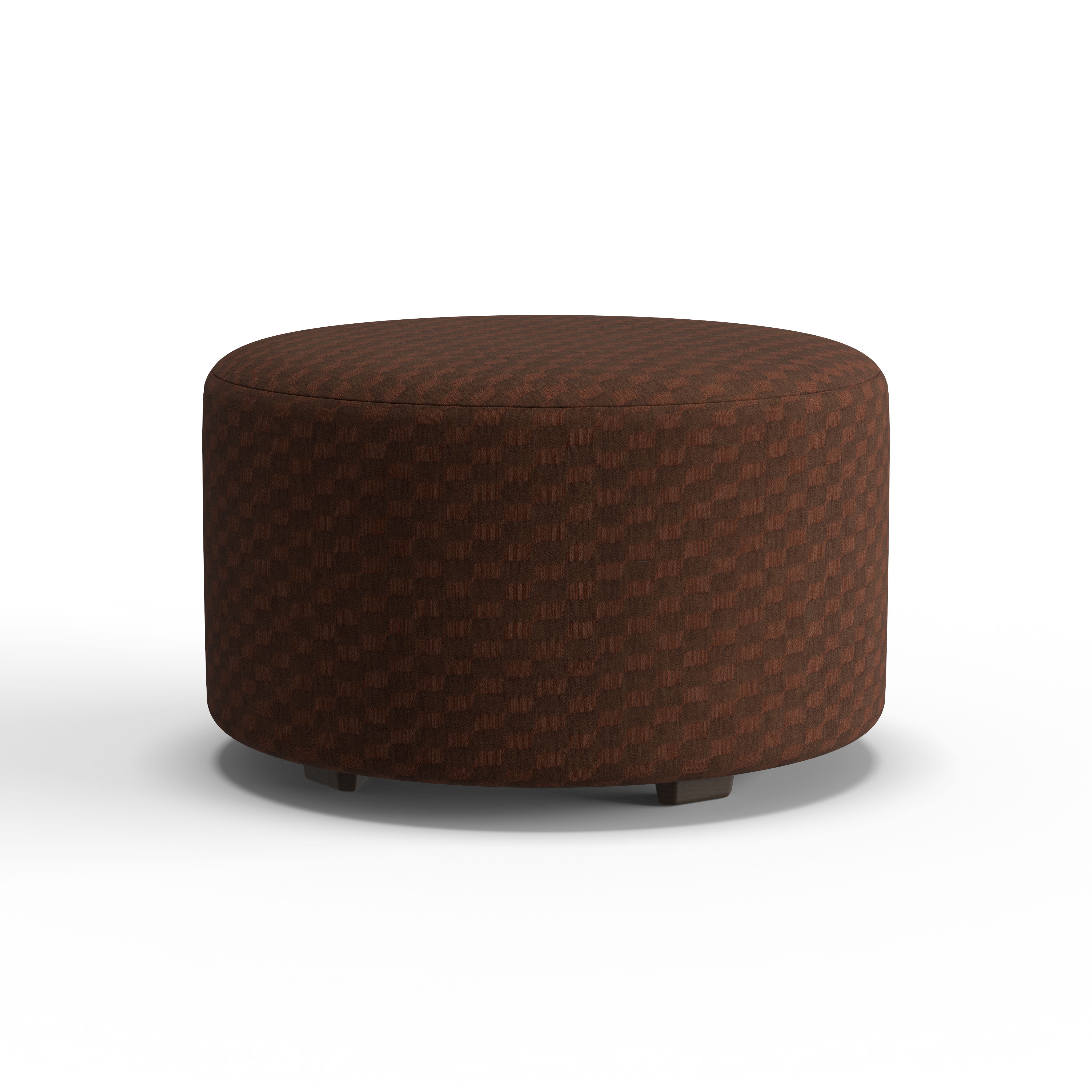 Pouf - Fabric Cocktail Ottoman, black