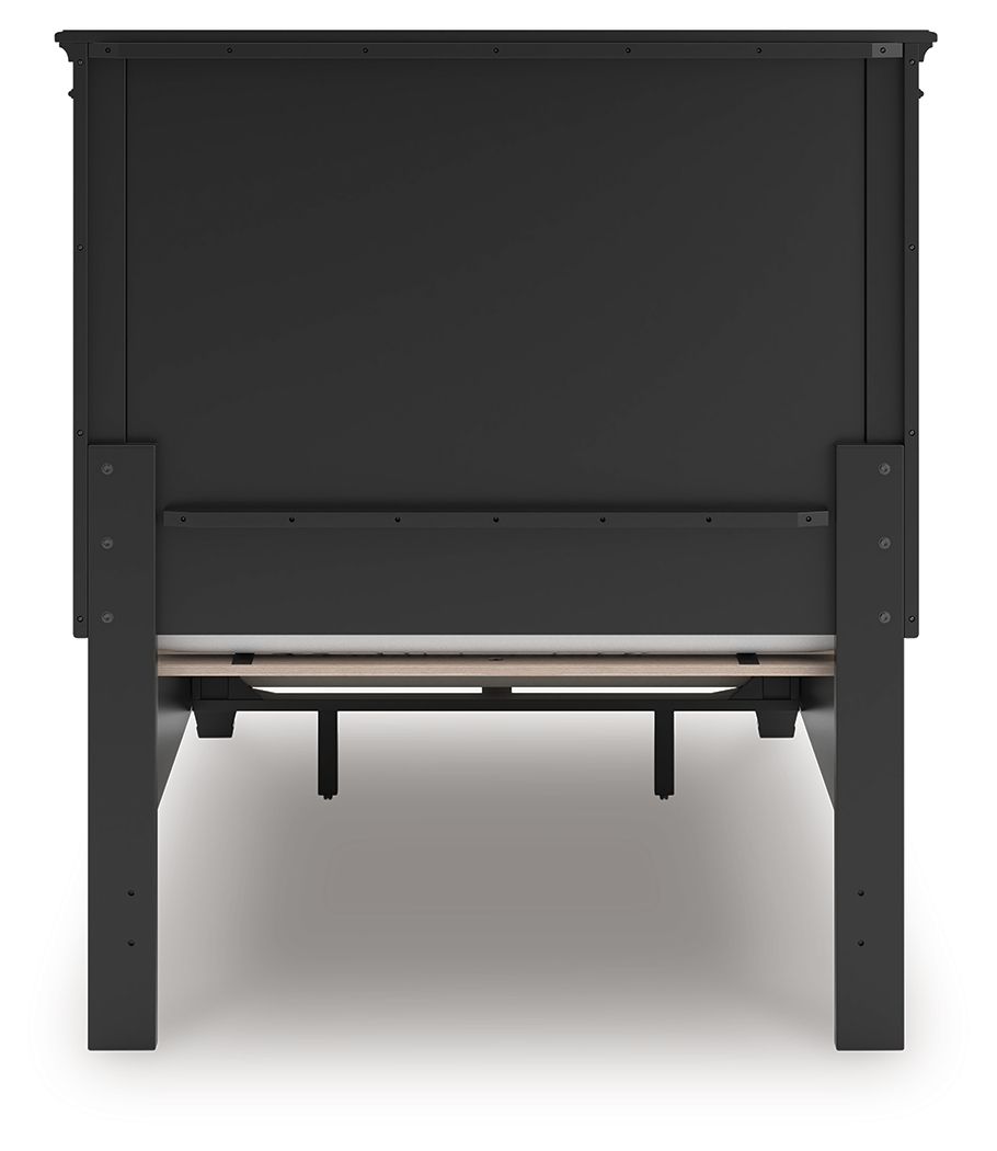 Ashley Furniture Lanolee - Twin Panel Storage Bed - Black - Image 8