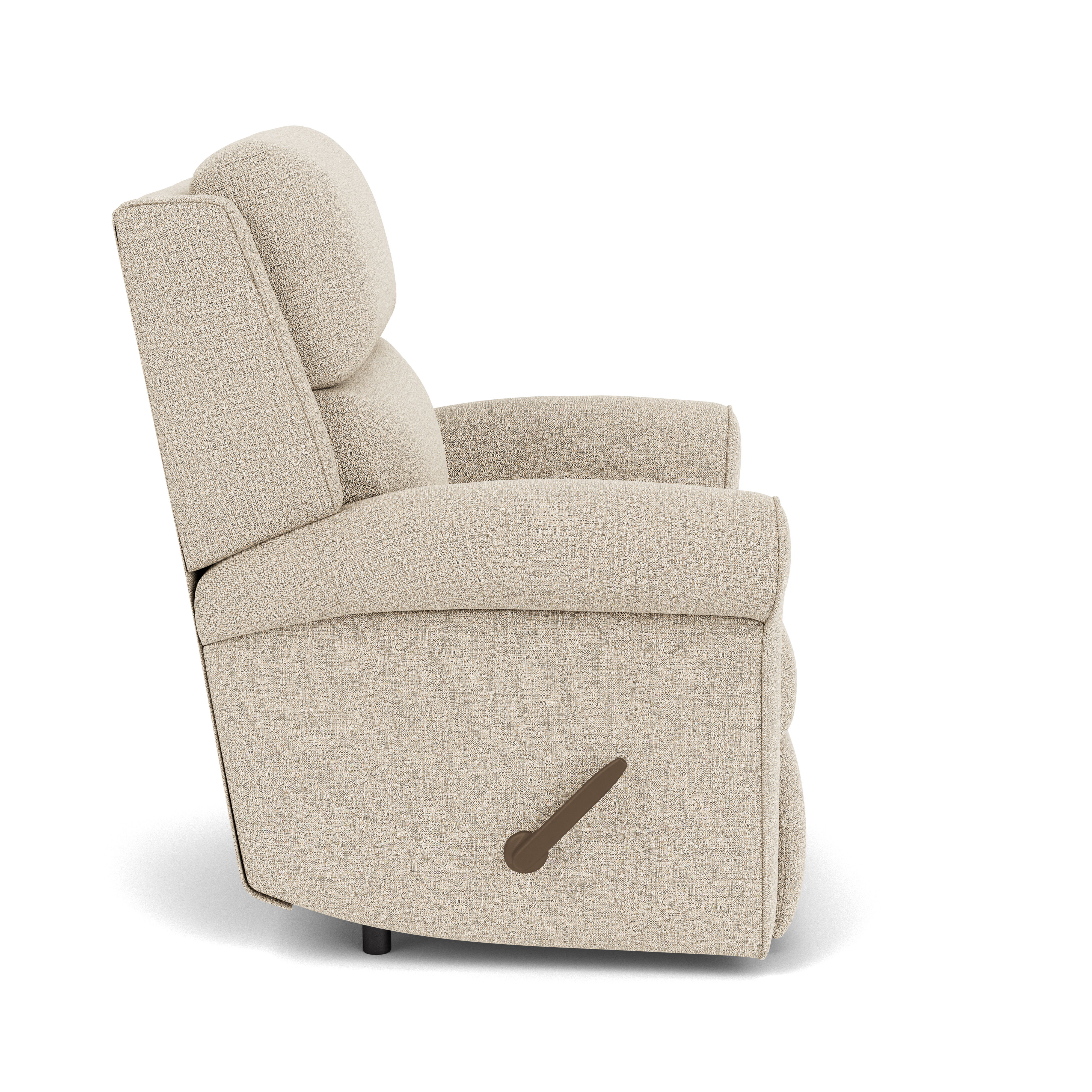 Belle - Traditional Fabric Recliner, gray, view 6