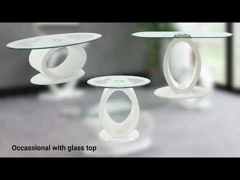 Khaim - Coffee Table - White High Gloss, white, view 4