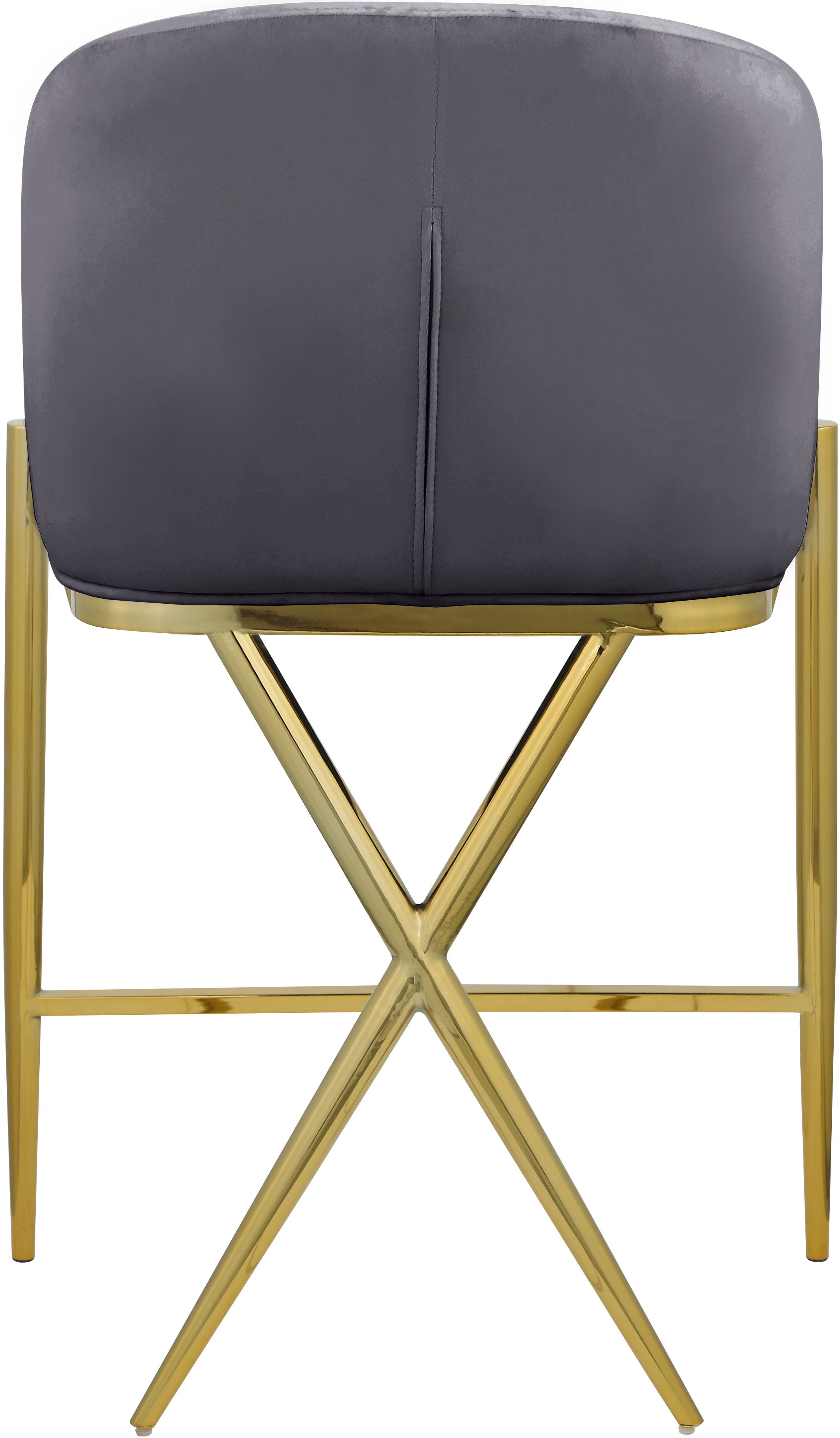 Xavier - Fabric Counter Stool - Gray