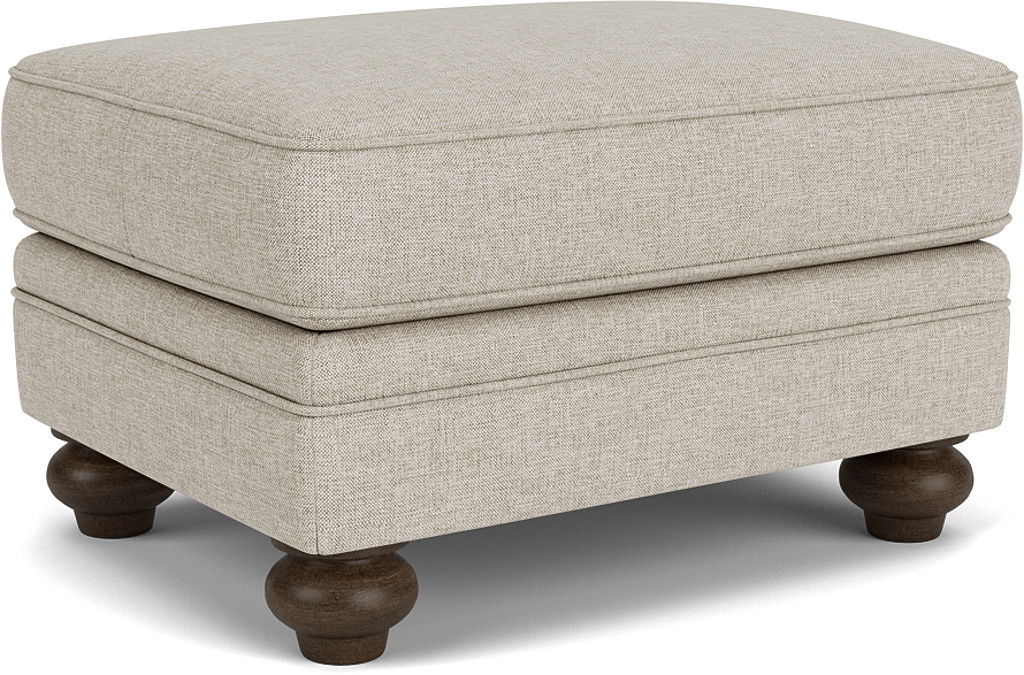 Winston - Fabric Ottoman, light gray, view 3
