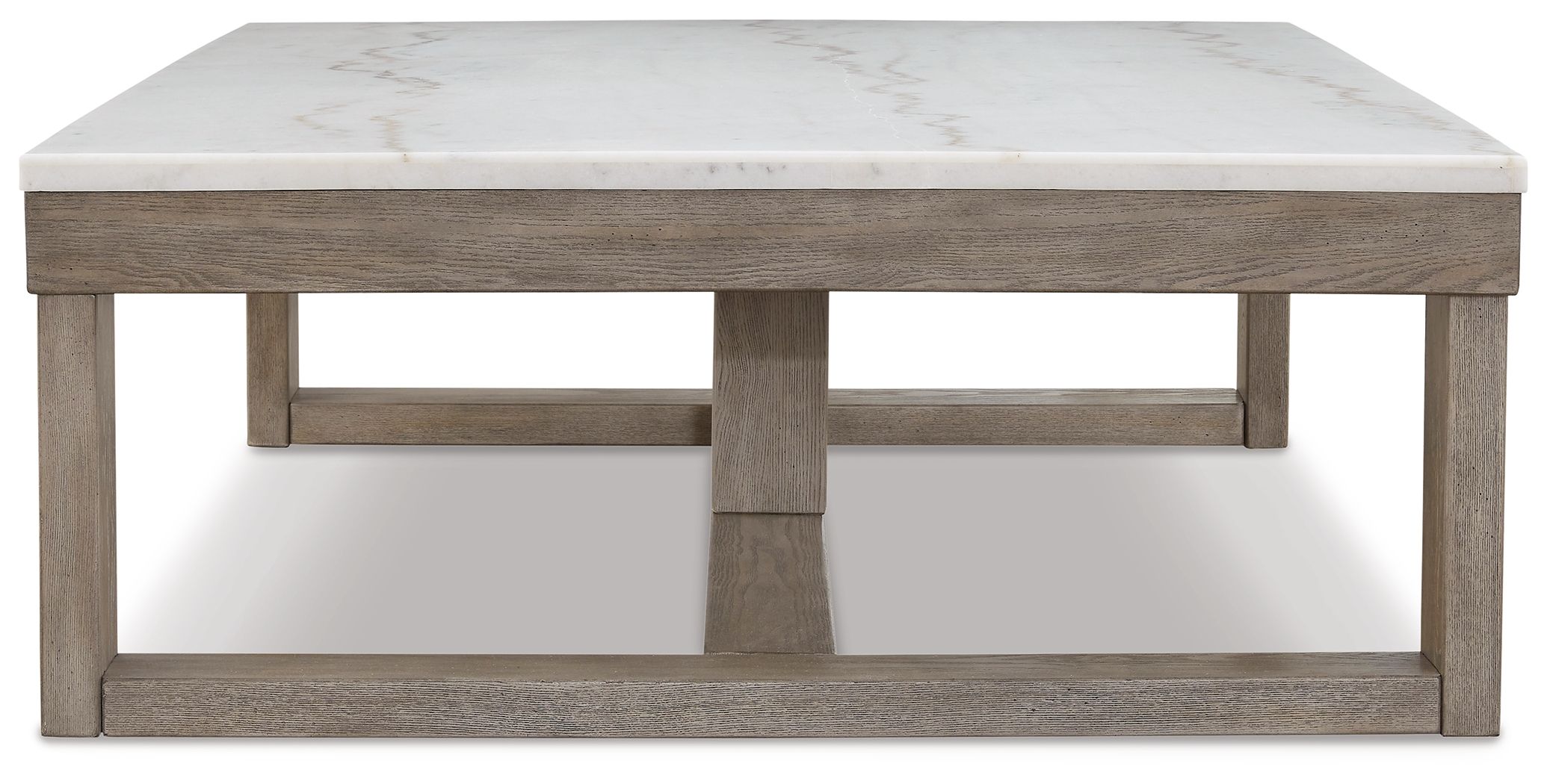 Ashley Furniture Loyaska - Rectangular Cocktail Table - Brown / Ivory - Image 5