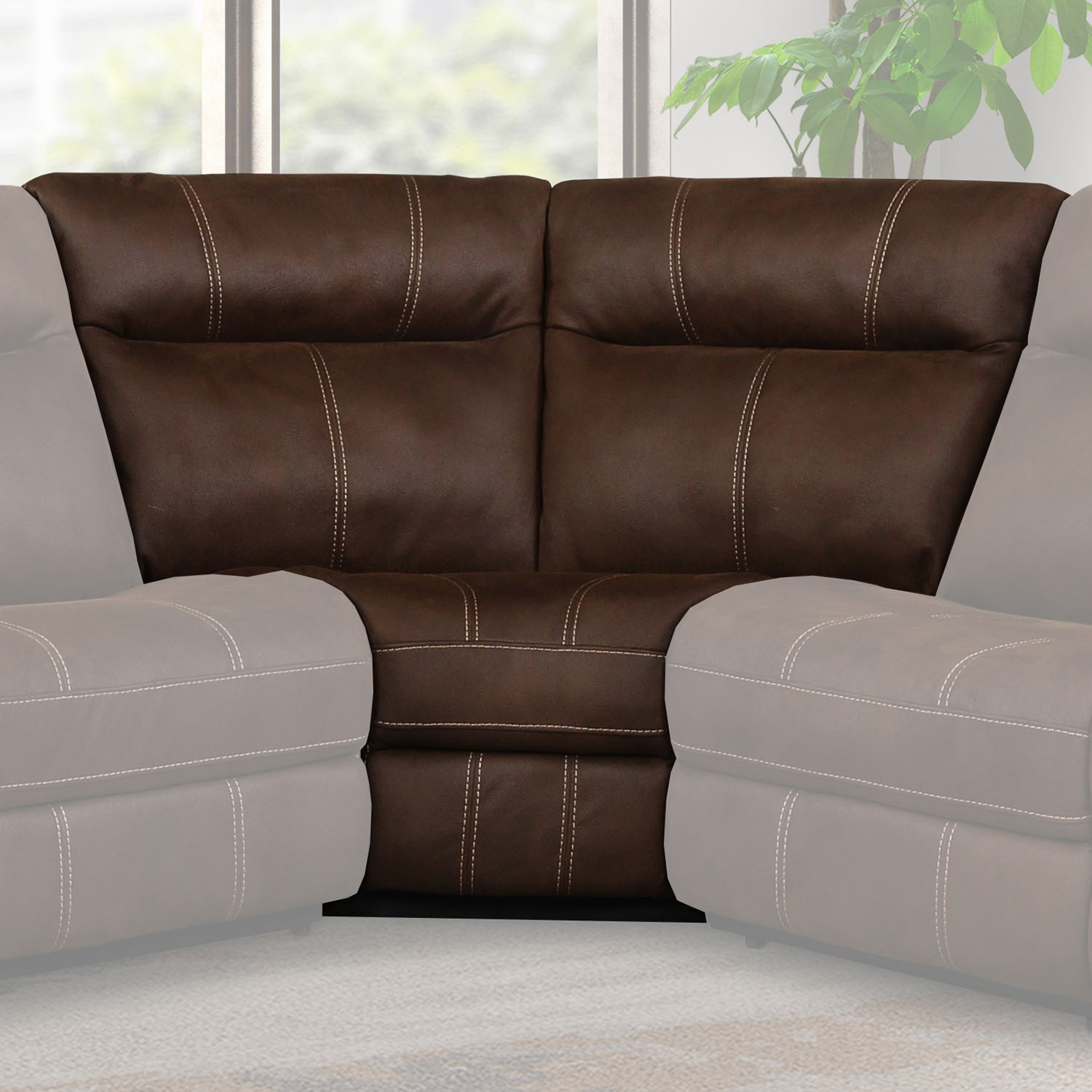 Parker House Mason - Corner Wedge - Dark Kahlua