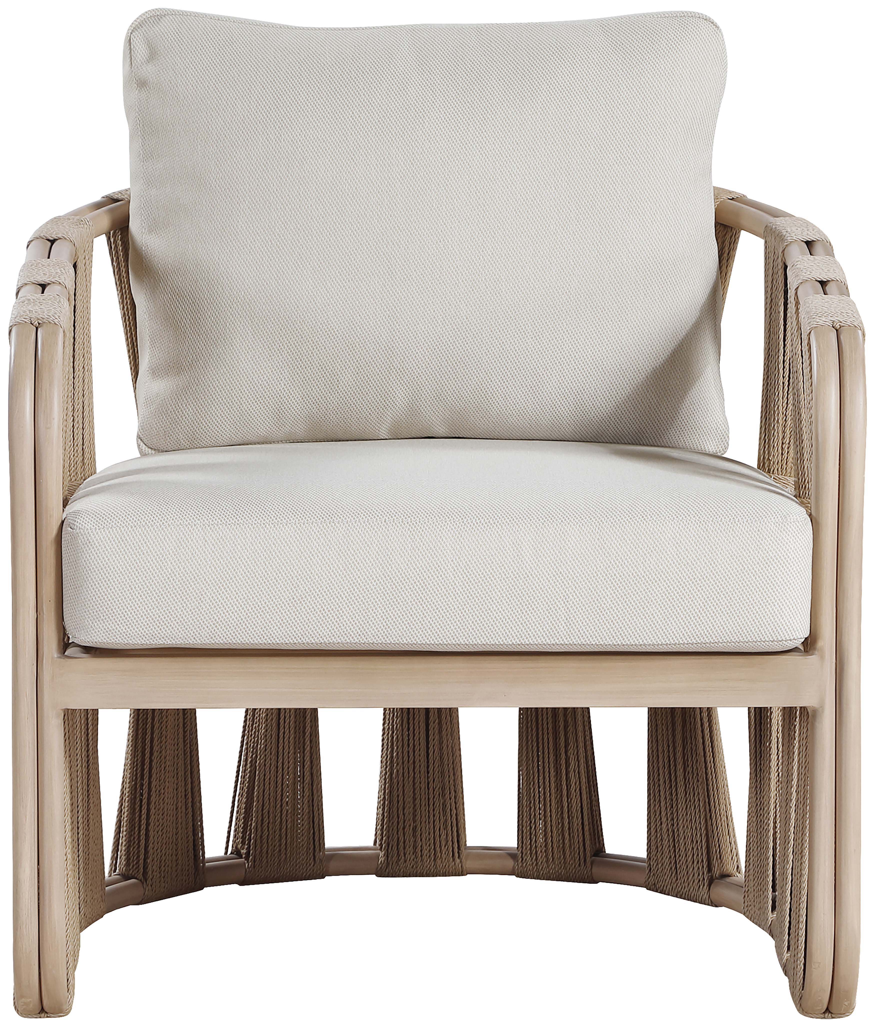 San Pietro - Resilient Waterproof Fabric Upholstered Outdoor Patio Chair - Beige