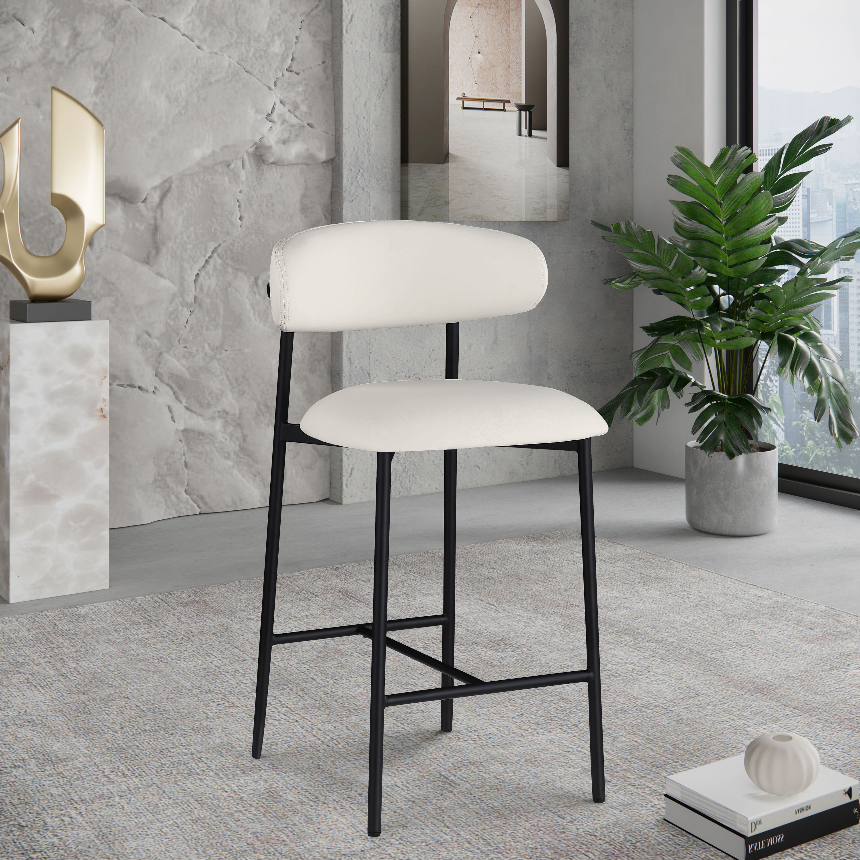 Lupita - Counter Stool (Set of 2) - White