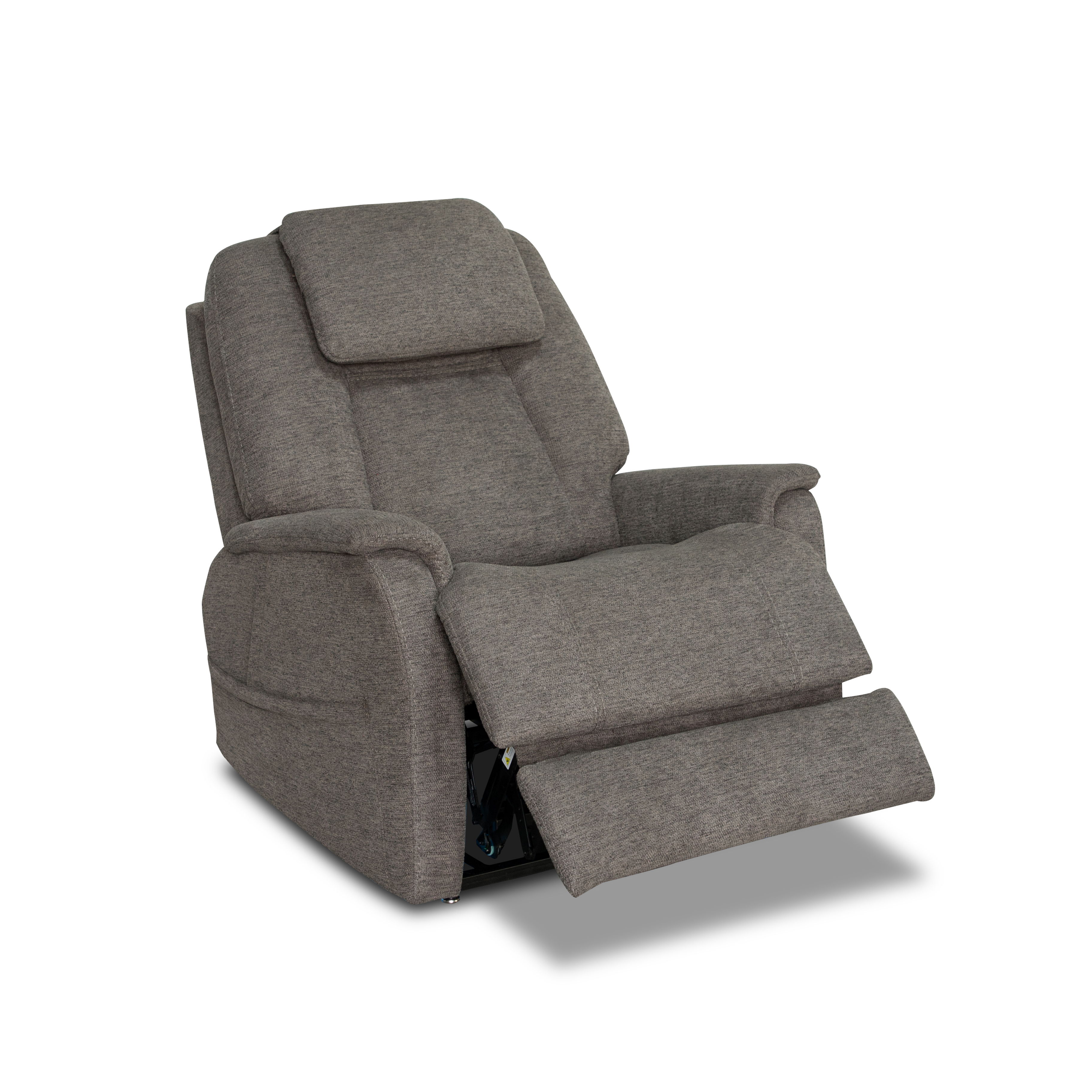 Zecliner Model 3+ Petite - Power Sleep Chair With Power Headrest, Lumbar, Heat & Massage - Dark Gray, dark gray, view 2