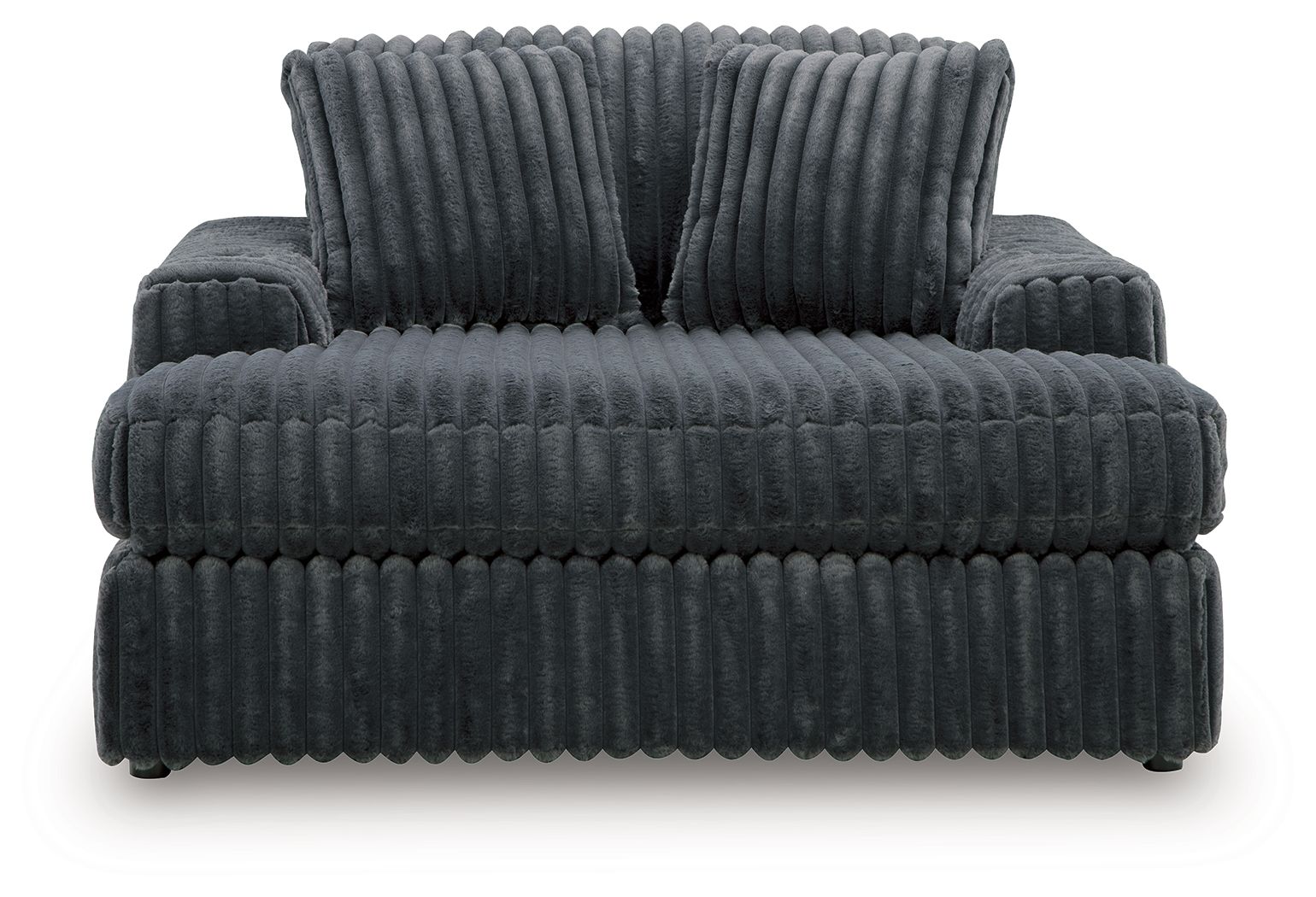 Ashley Furniture Midnight-Madness - Oversized Chaise - Gunmetal - Image 3