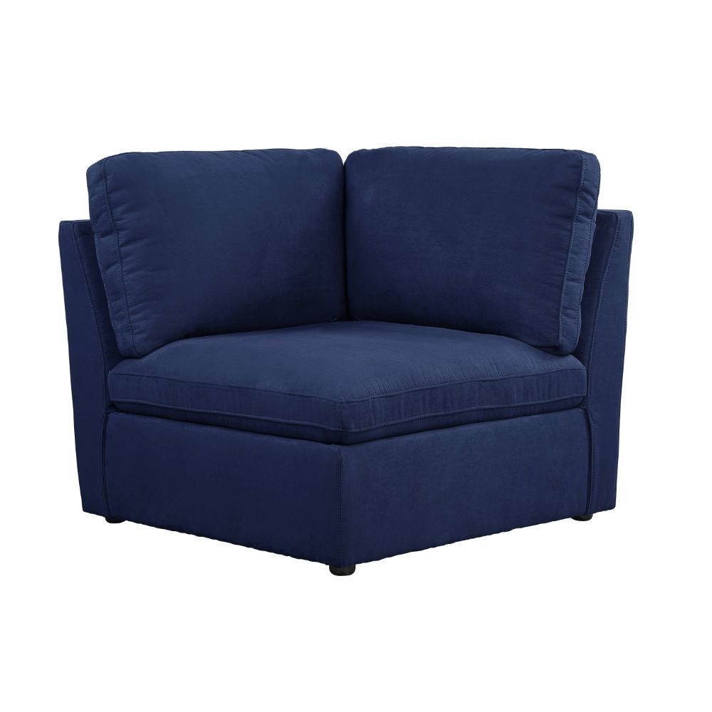 Crosby - Modular Wedge - Blue Fabric, blue